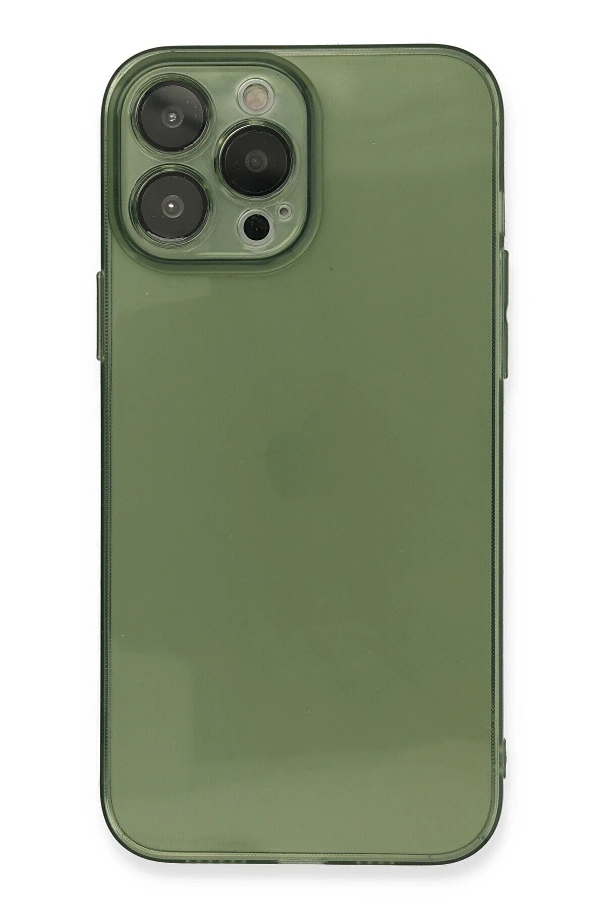 CepteToptan iPhone 13 Pro Max Kılıf Fly Lens Silikon - Yeşil - DROPX9702-6955