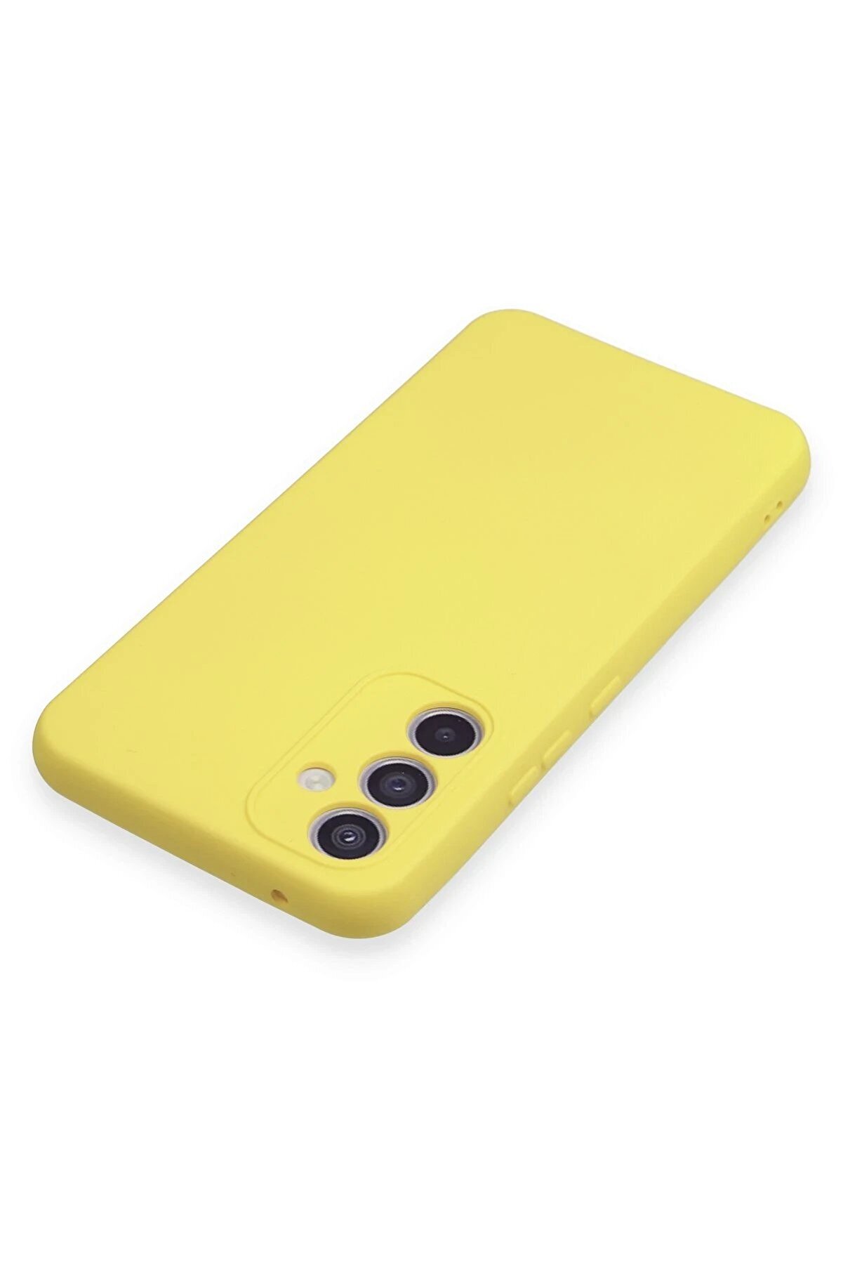 Samsung Galaxy A54 5G Kılıf Nano İ&ccedil;i̇ Kadi̇fe Si̇li̇kon - Sarı - Dropx2150-5819