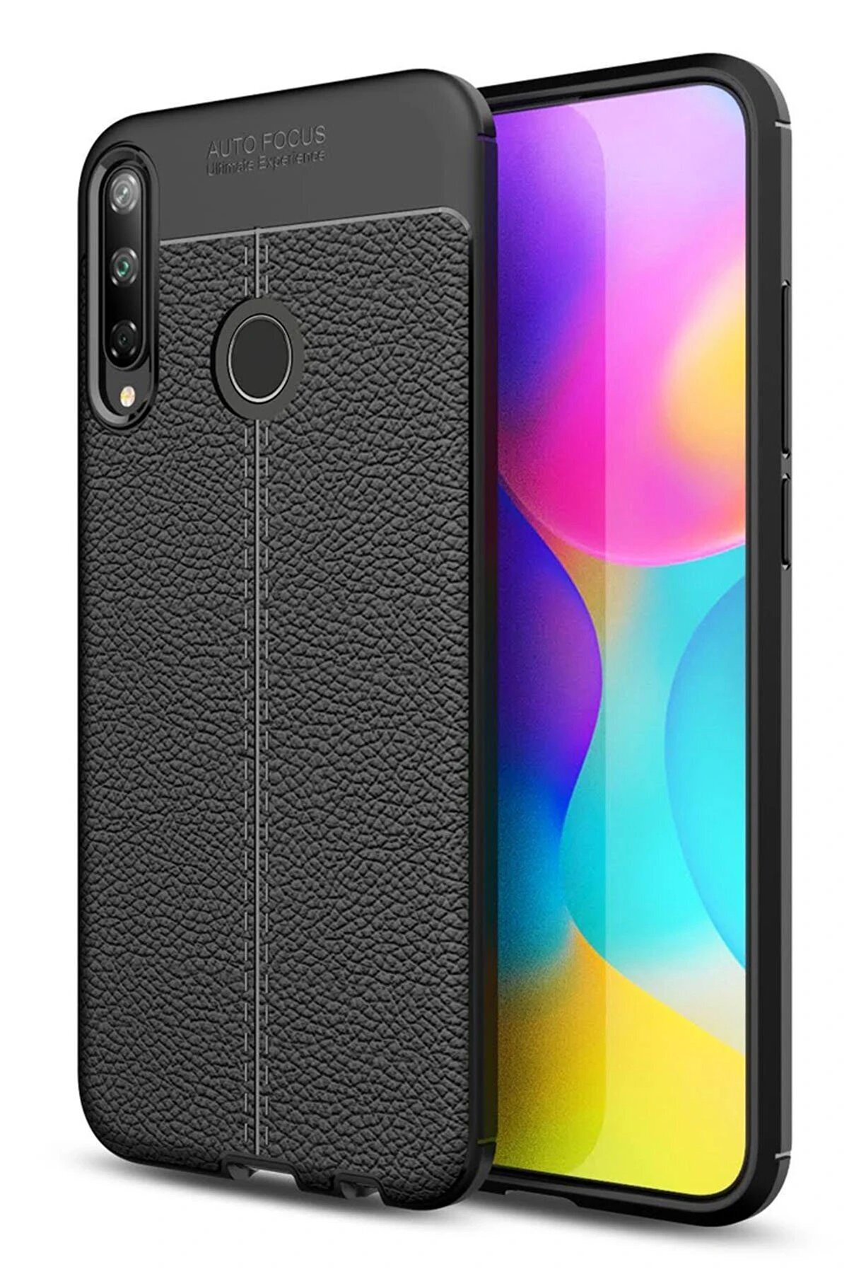 CepteToptan Huawei P40 Lite E Kılıf Auto Focus Kapak - Siyah - DROPX8607-5629