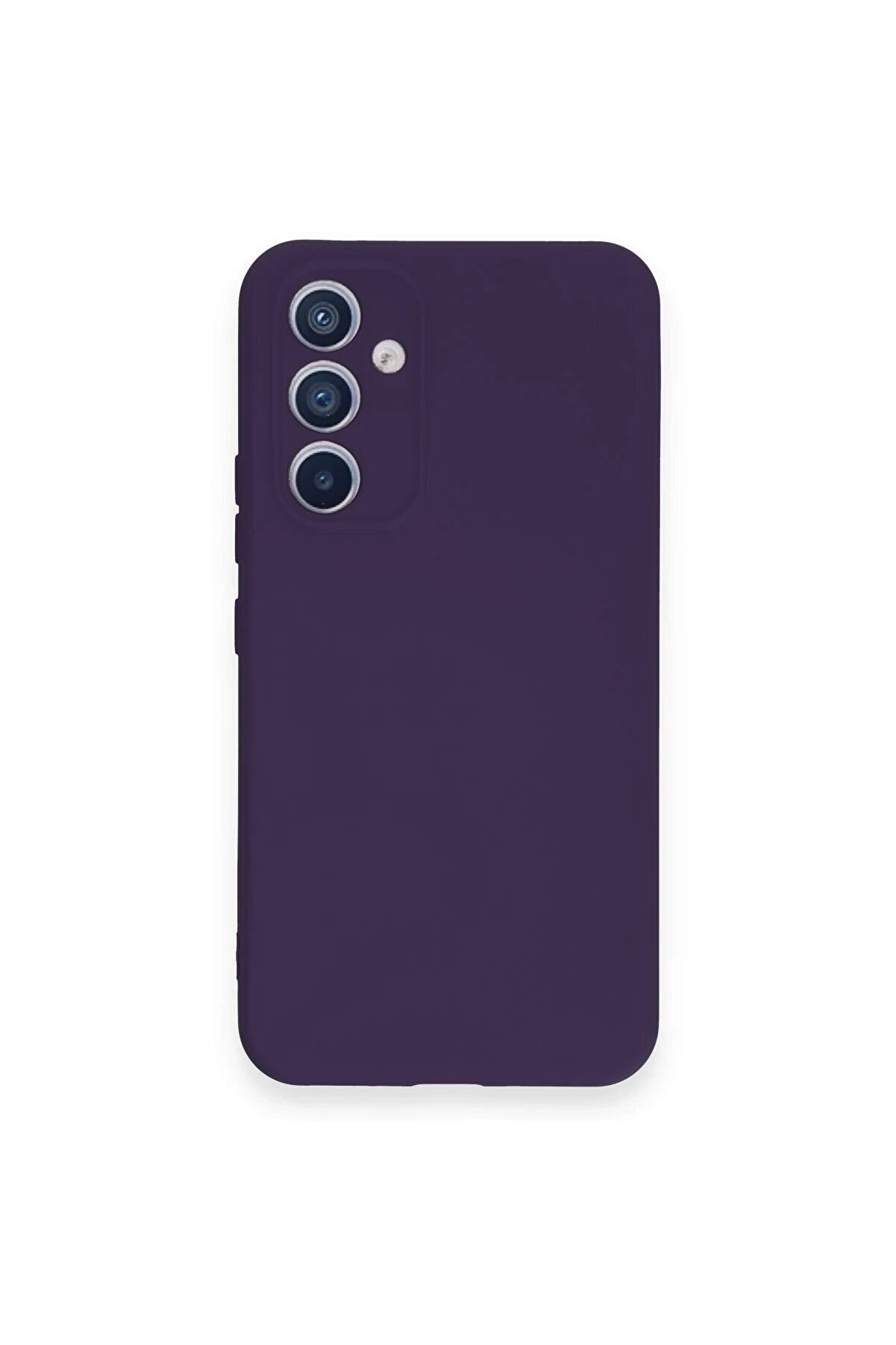 CepteToptan Samsung Galaxy A54 5G Kılıf Nano i&ccedil;i Kadife Silikon - Mor - DROPX6500-8931