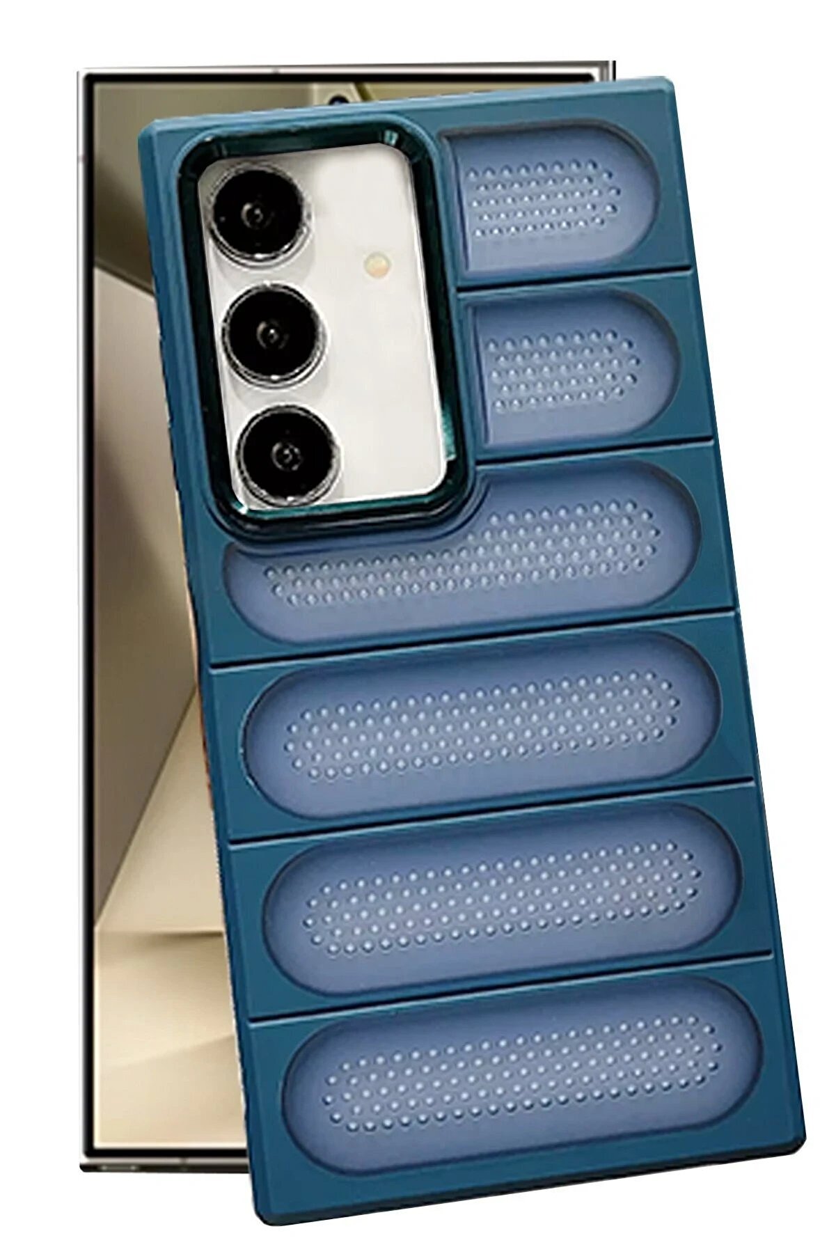 CepteToptan Samsung Galaxy S24 Kılıf Airmax Silikon Kapak - Lacivert - DROPX1145-3266