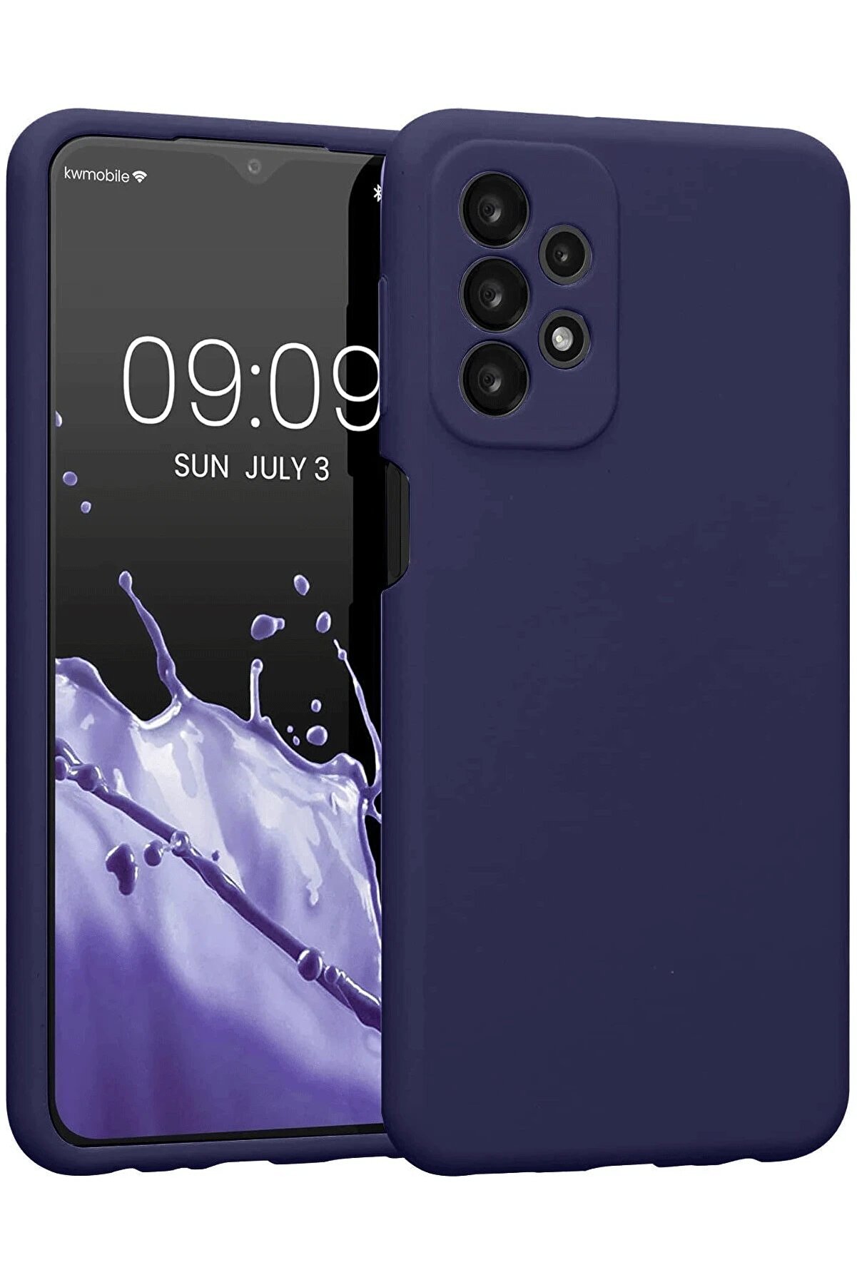 CepteToptan Samsung Galaxy A23 4G Kılıf First Silikon - Lacivert - DROPX6268-4271