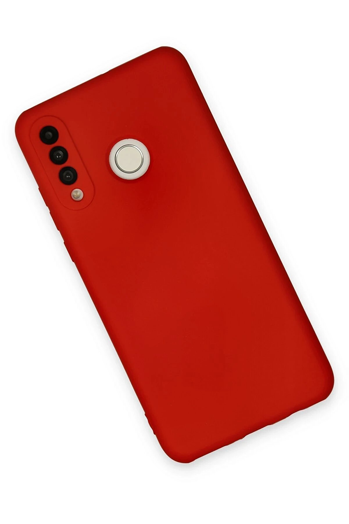 Huawei̇ P30 Li̇te Kılıf Nano İçi̇ Kadi̇fe Si̇li̇kon - Kırmızı - Dropx8091-2663