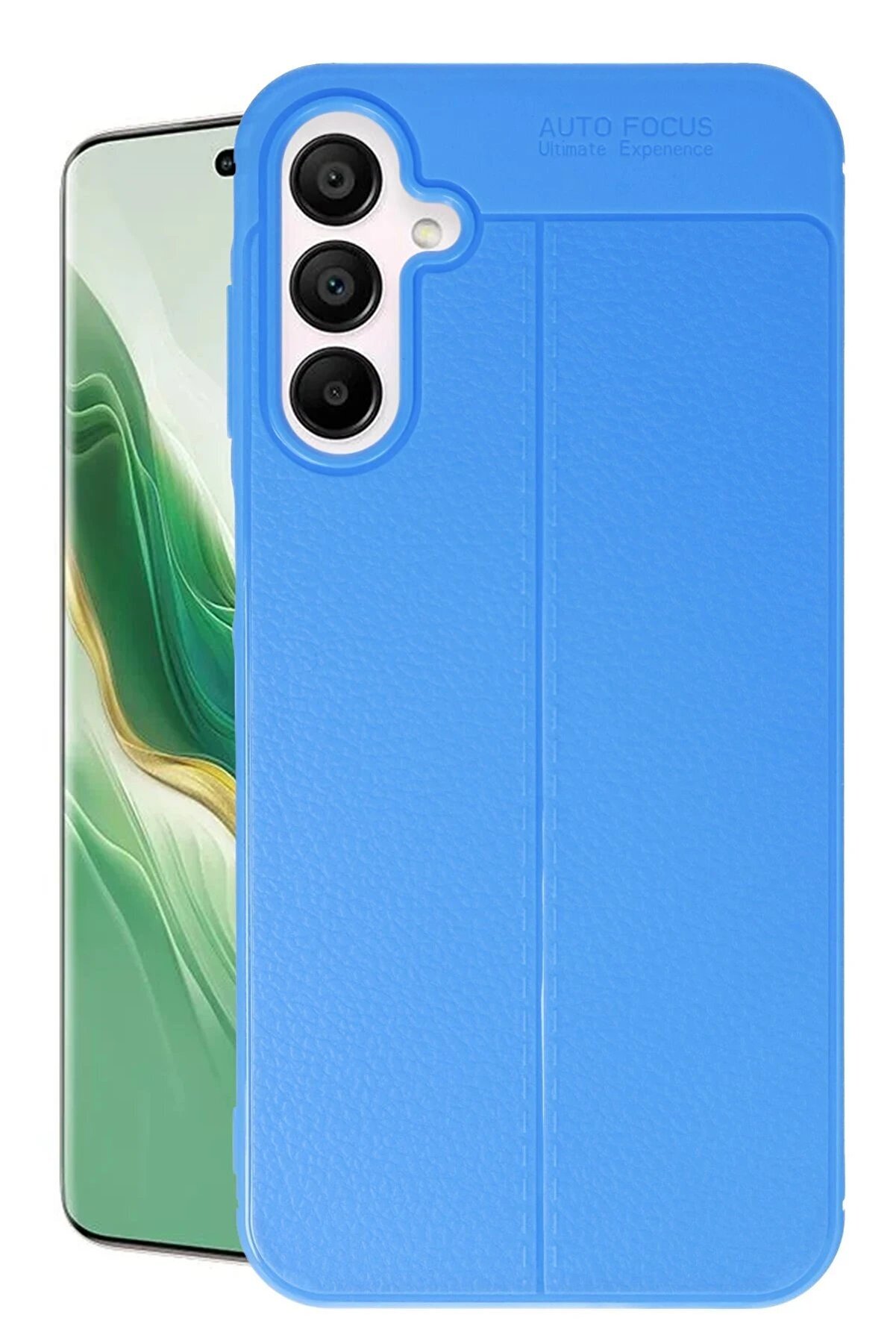 CepteToptan Samsung Galaxy A15 4G Kılıf Auto Focus Kapak - Mavi - DROPX7288-4207