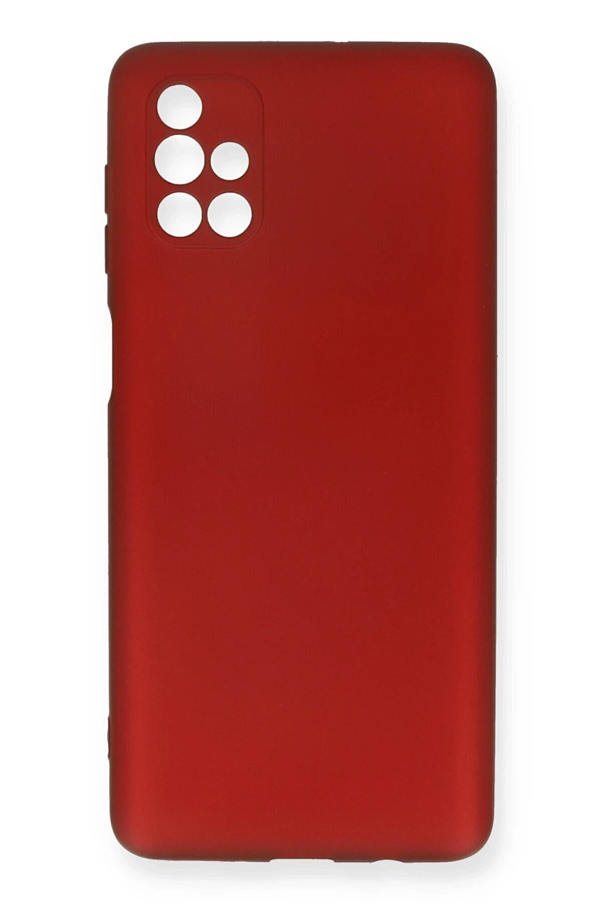CepteToptan Samsung Galaxy M51 Kılıf First Silikon - Bordo - DROPX1939-6682