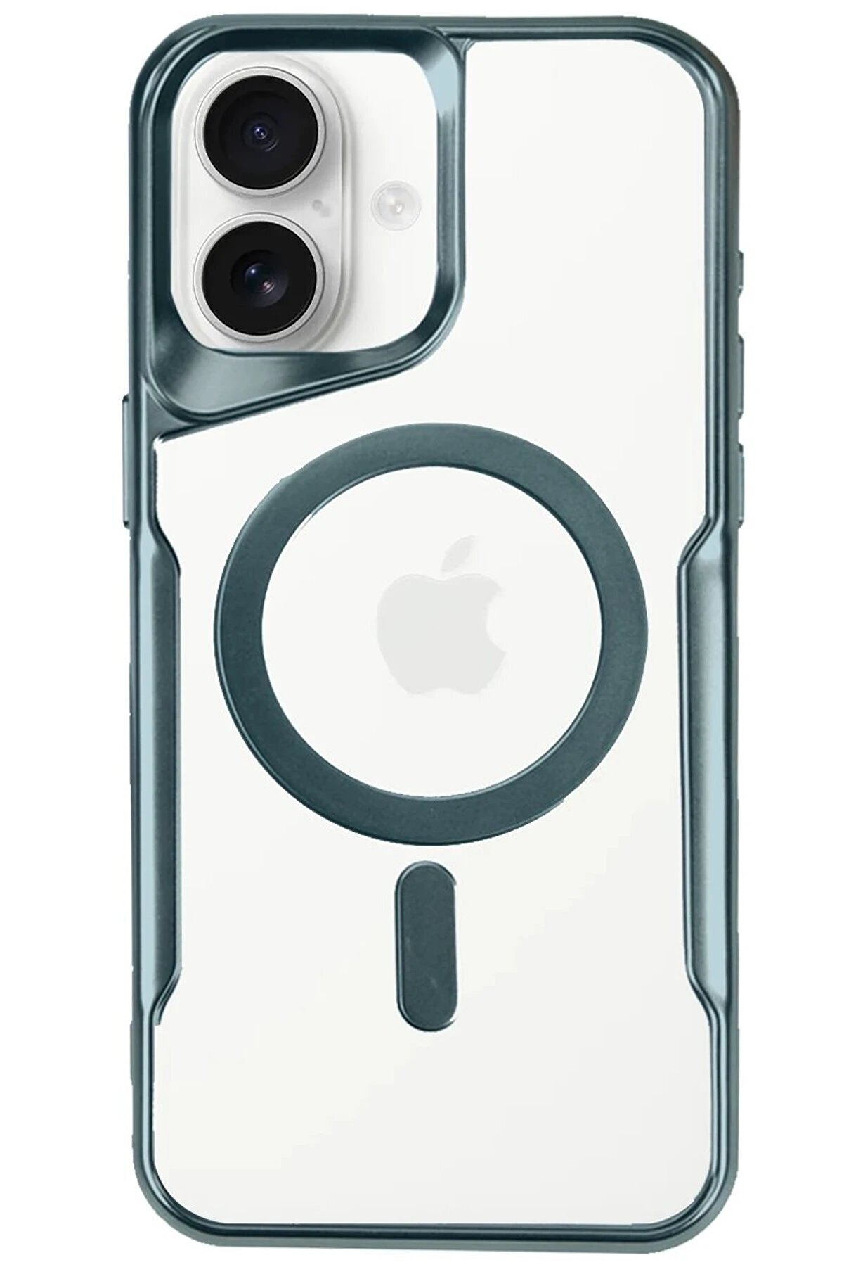 CepteToptan iPhone 16 Plus Kılıf Boyi Magsafe Silikon Kapak - Turkuaz - DROPX2250-6222