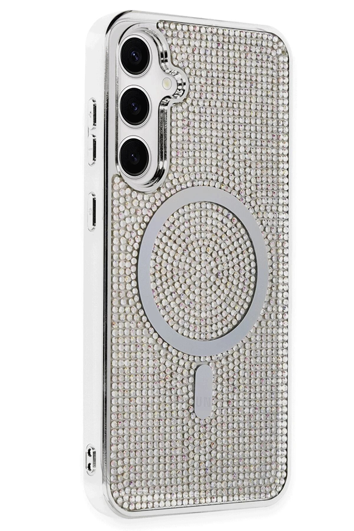 Samsung Galaxy S23 Kılıf Di̇amond Magsafe Kapak - Rai̇nbow - Dropx1195-5533