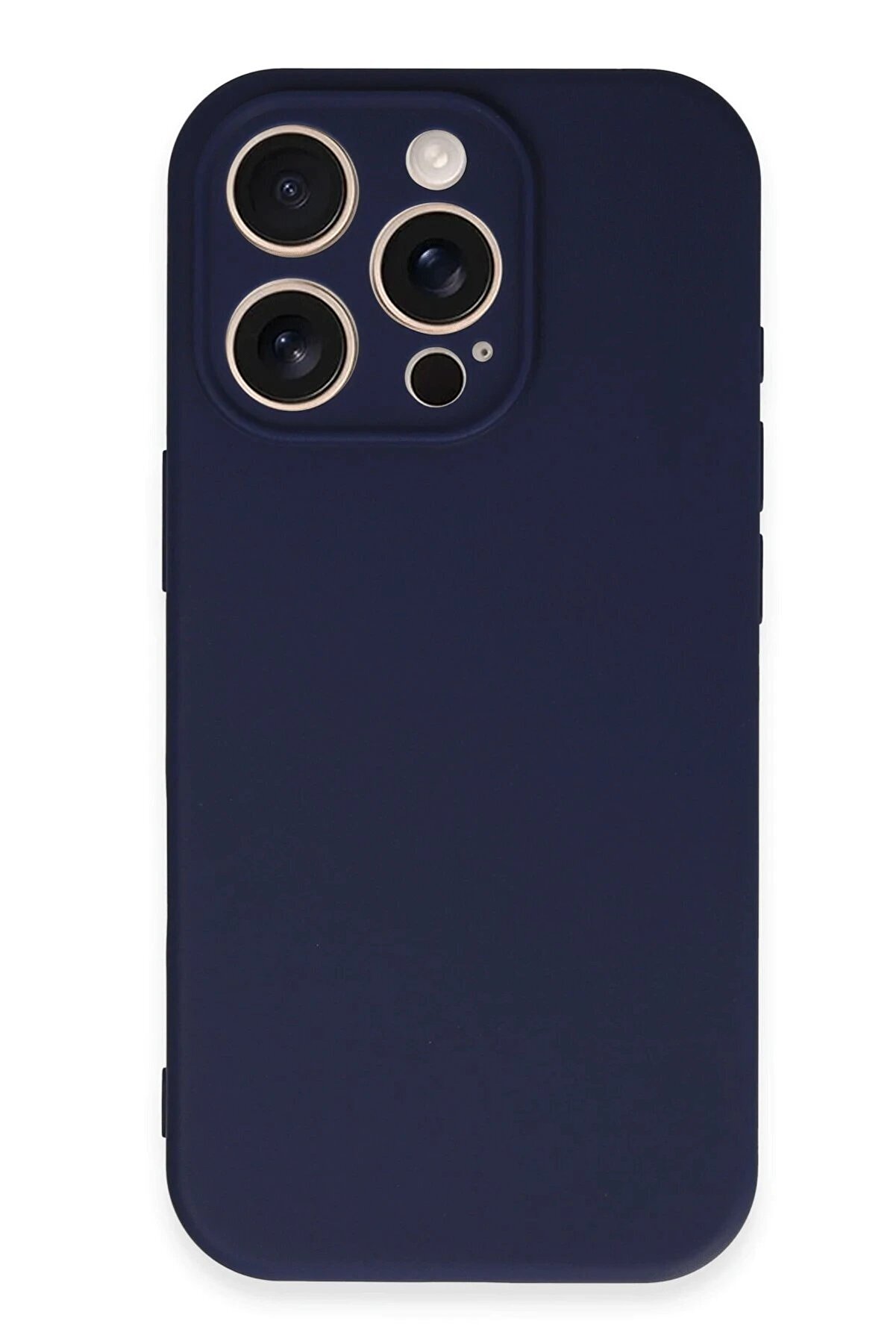 İphone 16 Pro Kılıf Fi̇rst Si̇li̇kon - Laci̇vert - Dropx3049-6082