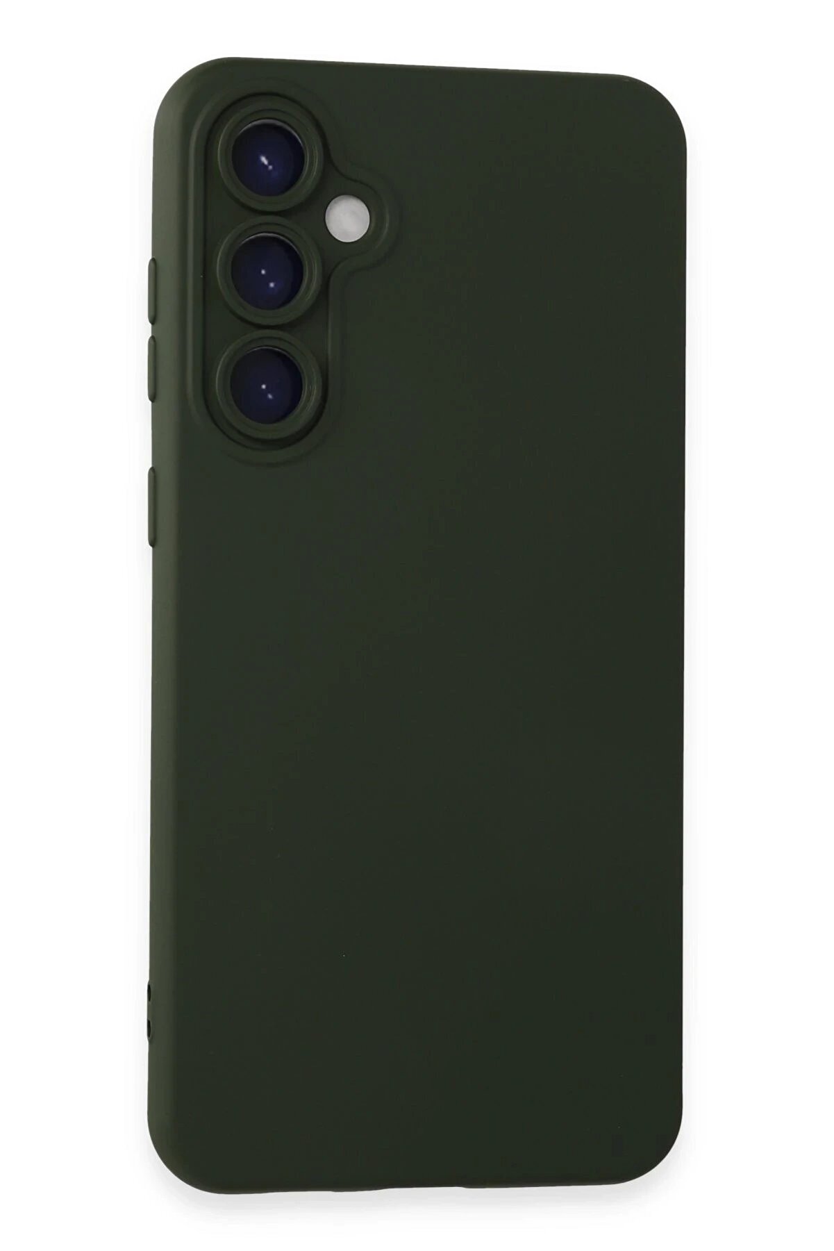 CepteToptan Samsung Galaxy S24 Kılıf Nano içi Kadife Silikon - Koyu Yeşil - DROPX4050-8714