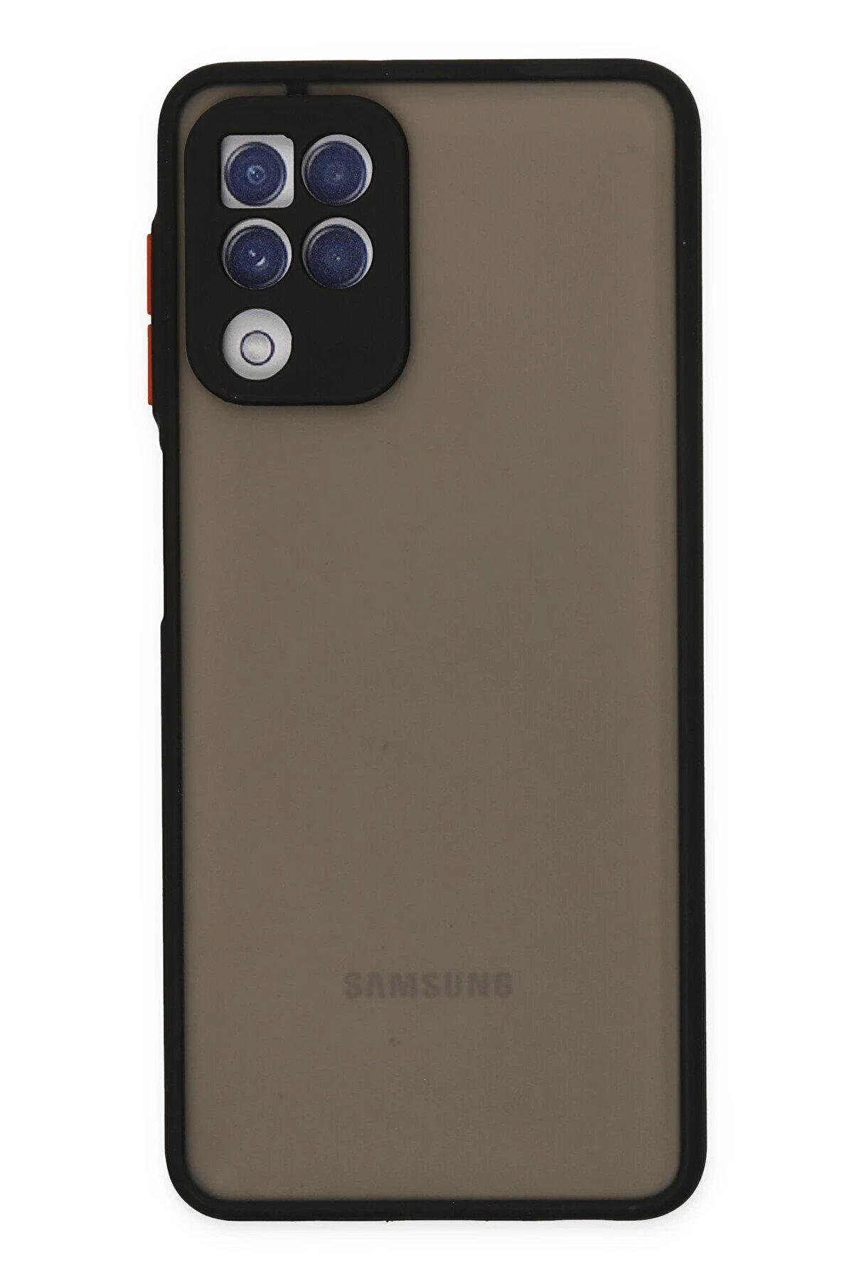 CepteToptan Samsung Galaxy A22 Kılıf Montreal Silikon Kapak - Siyah - DROPX2322-7357