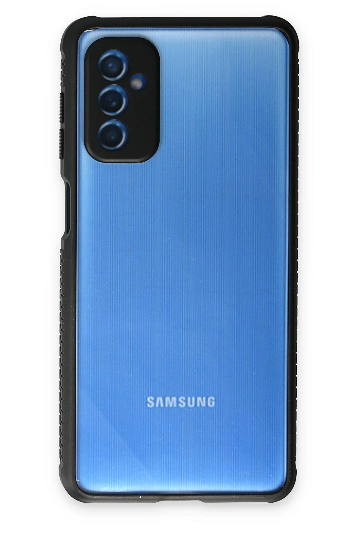 CepteToptan Samsung Galaxy M52 5G Kılıf Miami Şeffaf Silikon - Siyah - DROPX1331-4497