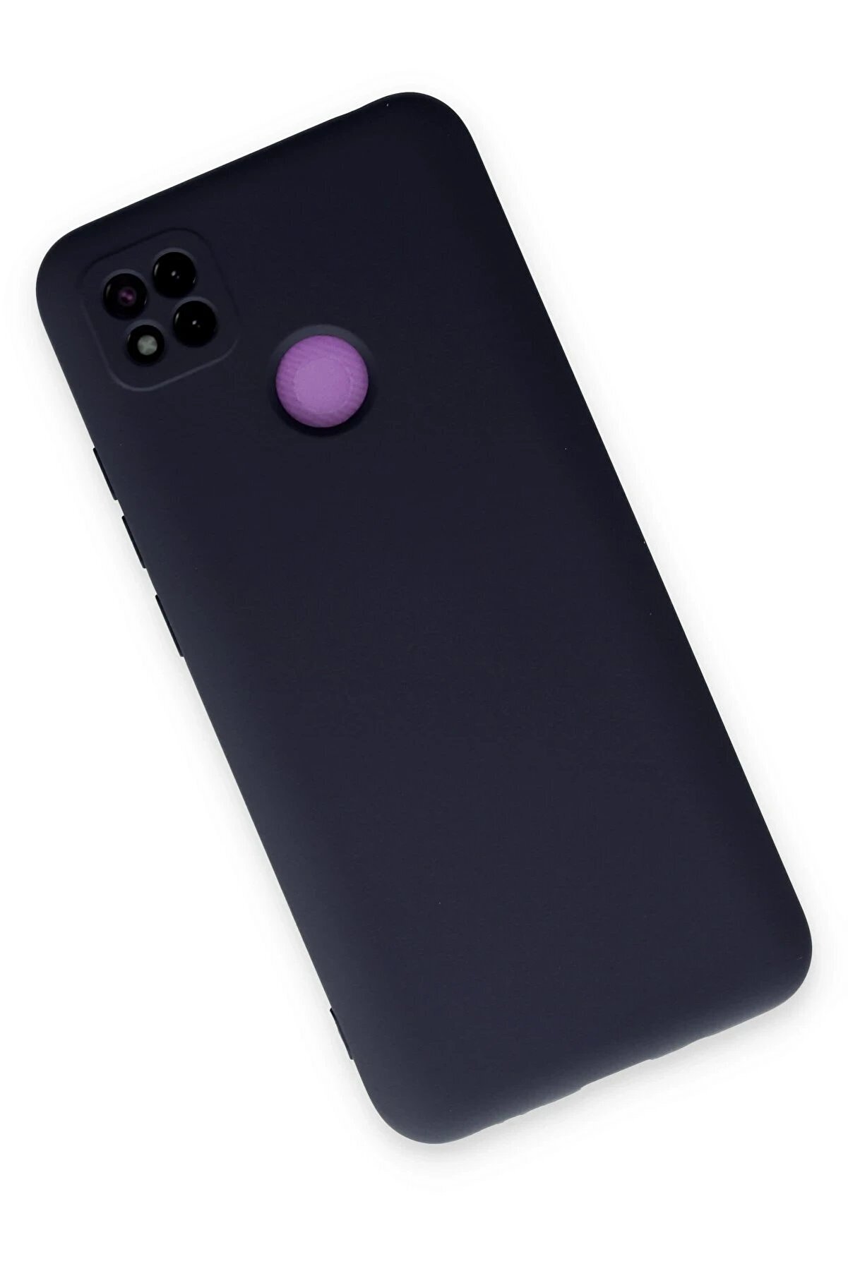 Xi̇aomi̇ Redmi̇ 9C Kılıf Nano İ&ccedil;i̇ Kadi̇fe Si̇li̇kon - Laci̇vert - Dropx5454-2348