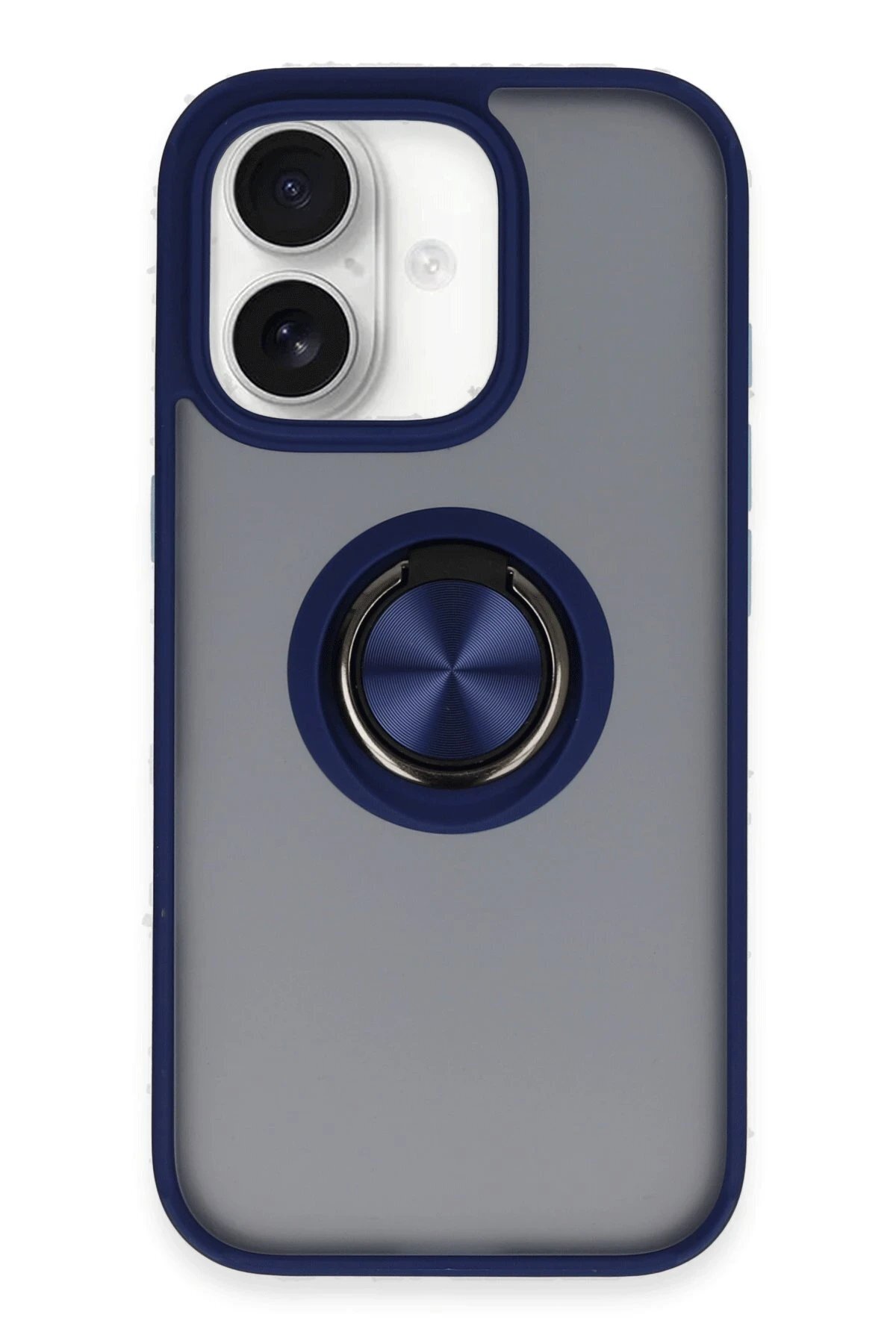 CepteToptan iPhone 16 Kılıf Montreal Y&uuml;z&uuml;kl&uuml; Silikon Kapak - Lacivert - DROPX9007-4778