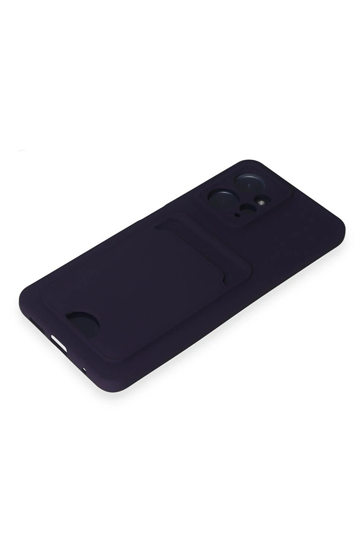 Xi̇aomi̇ Redmi̇ Note 12 4G Kılıf Kelvi̇n Kartvi̇zi̇tli̇ Si̇li̇kon - Deri̇n Mor - Dropx3076-6031