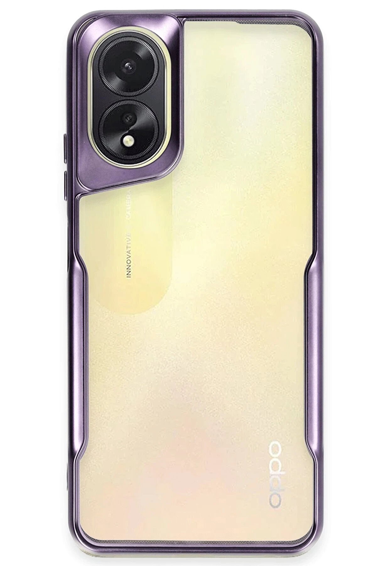 CepteToptan Oppo A38 Kılıf Boyi Silikon Kapak - Derin Mor - DROPX3476-5620