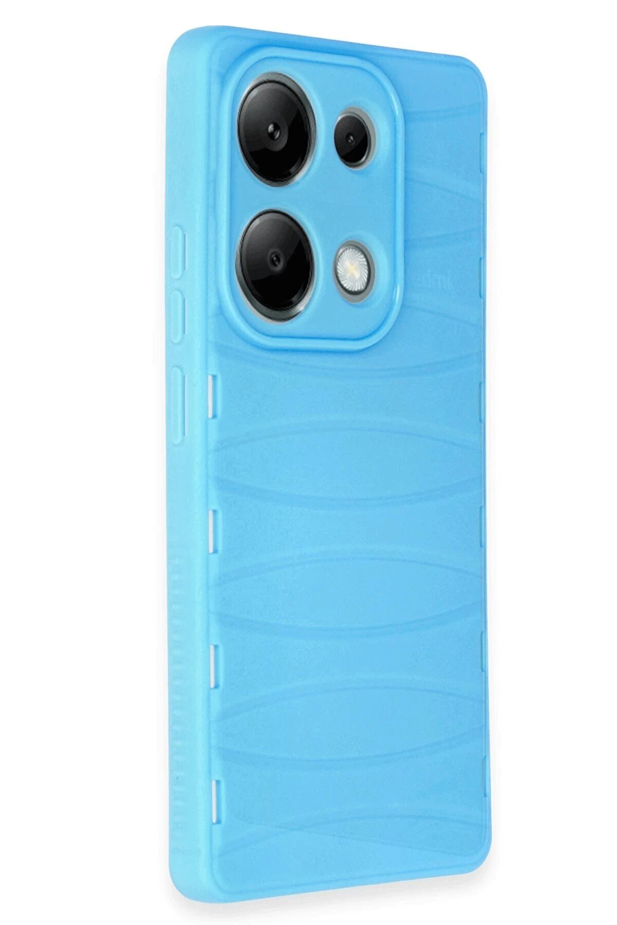 Xi̇aomi̇ Redmi̇ Note 13 Pro 4G Kılıf Bi̇bercas Si̇li̇kon Kapak - Mavi̇ - Dropx1220-9756