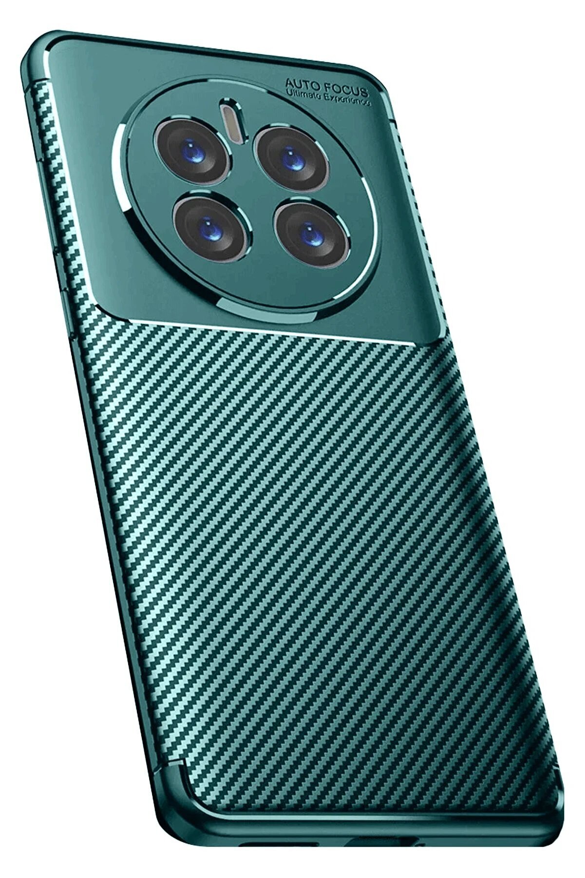 Realme 12 Pro Plus Kılıf Auto Focus Karbon Kapak - Koyu Yeşi̇l - Dropx4926-5317