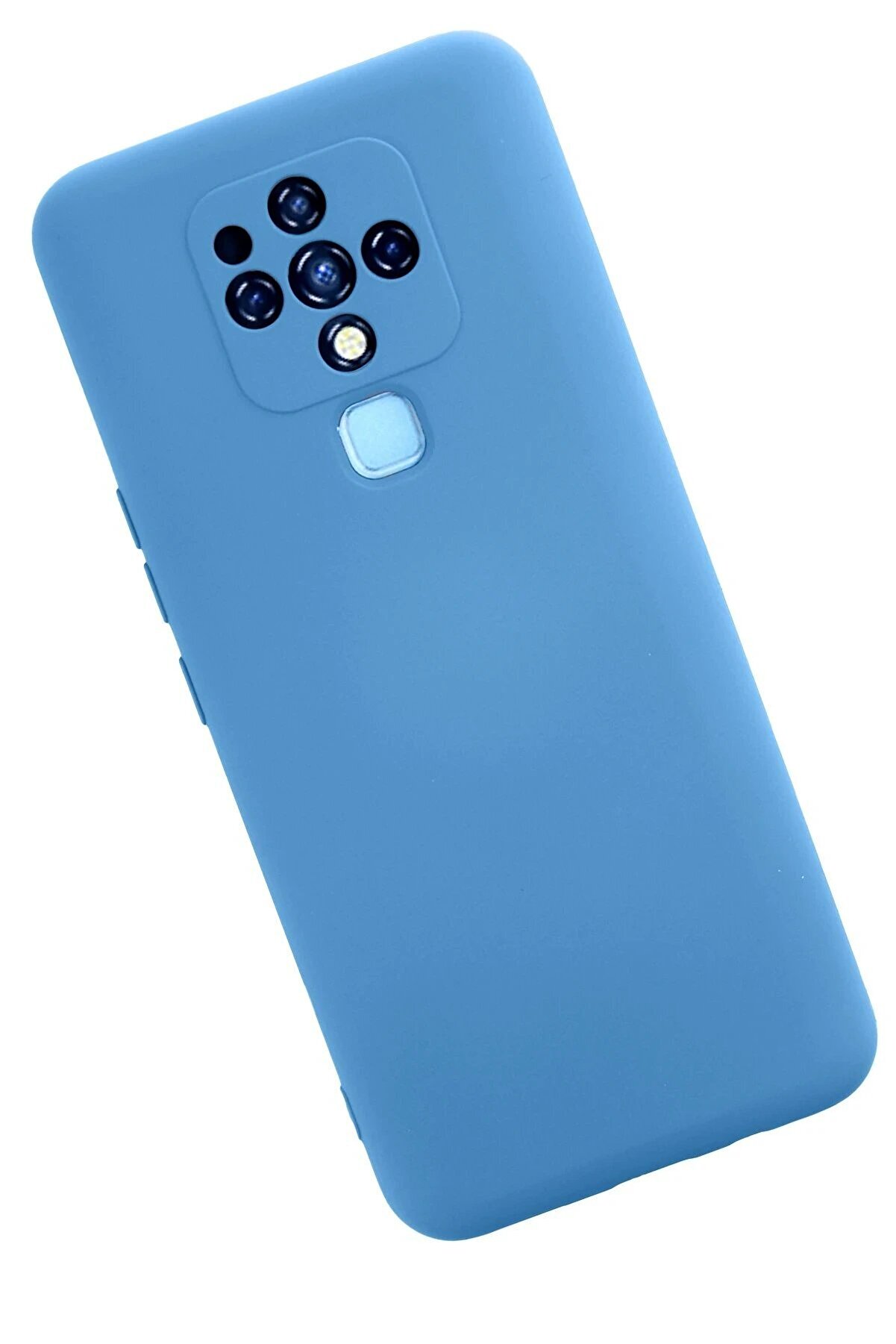 Tecno Camon 16 Kılıf Nano İçi̇ Kadi̇fe Si̇li̇kon - Mavi̇ - Dropx4042-3969