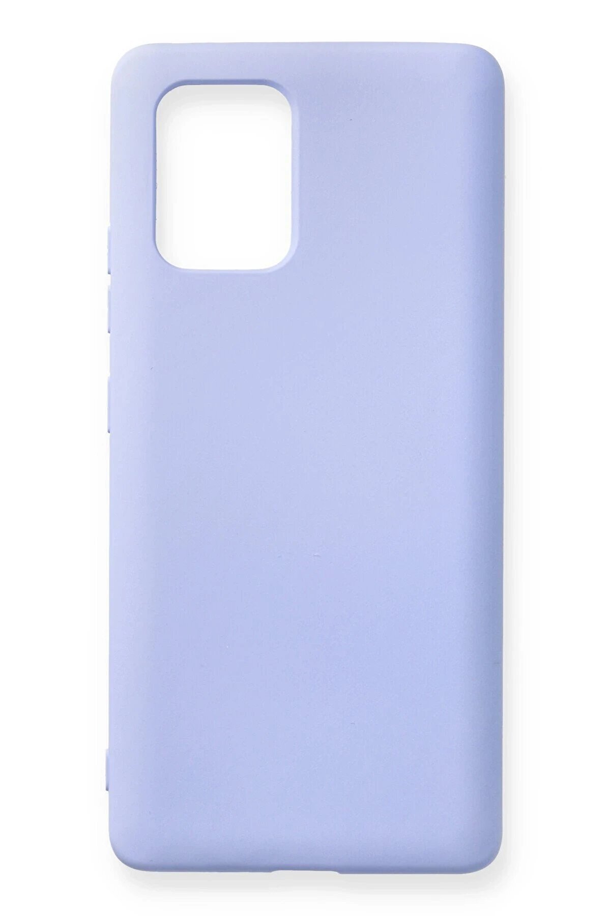 CepteToptan Samsung Galaxy A91 / S10 Lite Kılıf Nano içi Kadife Silikon - Lila - DROPX4303-9674
