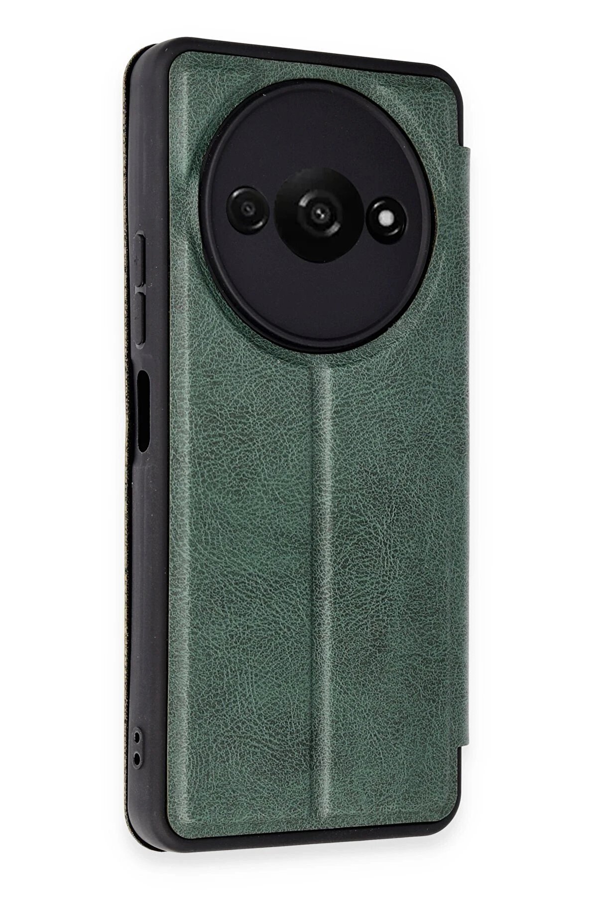 Xi̇aomi̇ Redmi̇ A3 4G Kılıf Fli̇p Cover - Koyu Yeşi̇l - Brh023009-8565