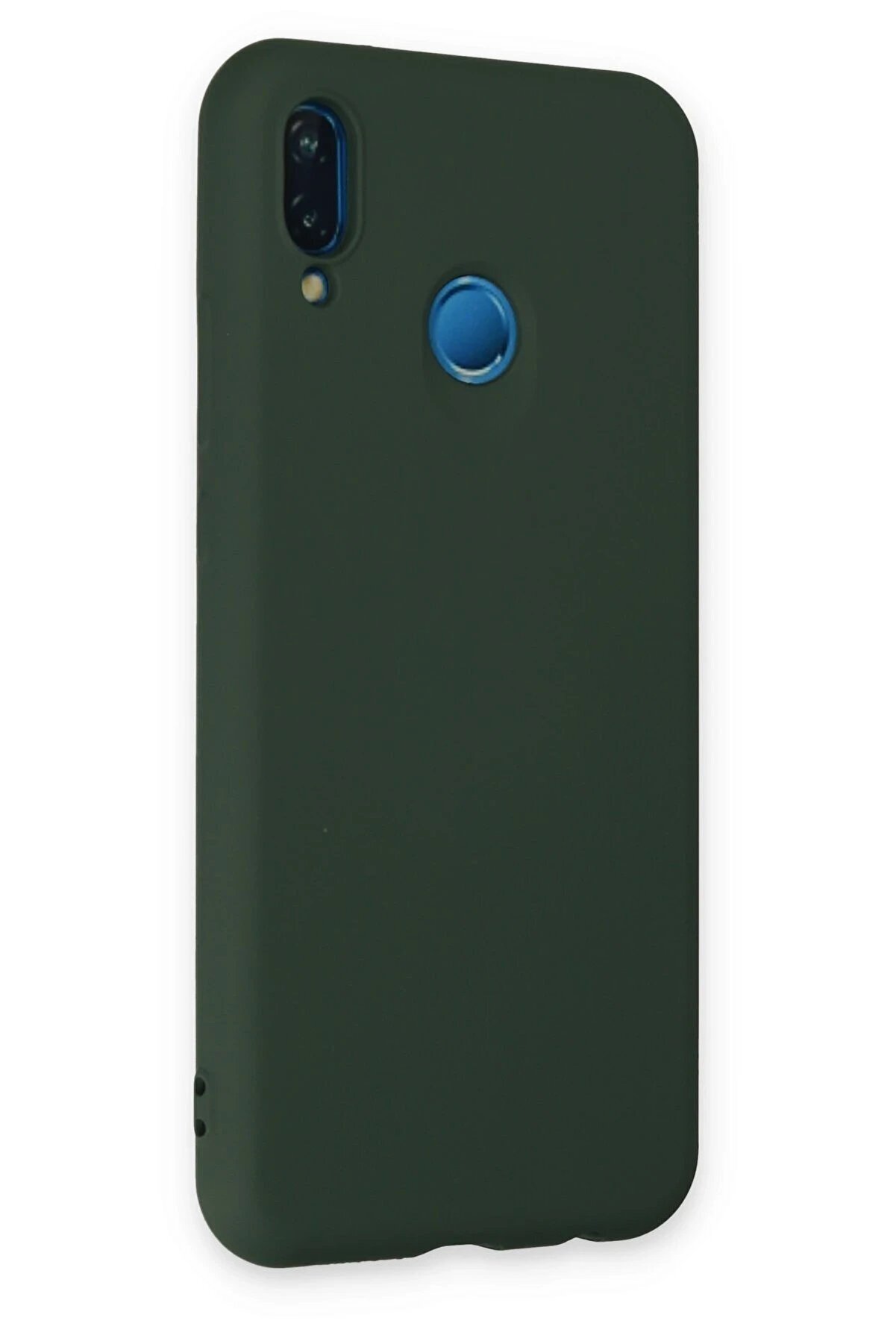 Huawei̇ P20 Li̇te Kılıf Nano İçi̇ Kadi̇fe Si̇li̇kon - Koyu Yeşi̇l - Dropx9767-2646