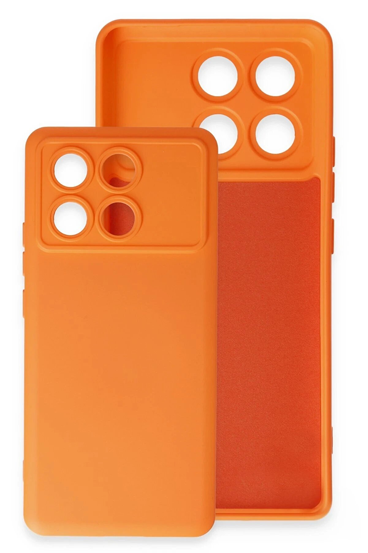 Xi̇aomi̇ Poco X6 Pro Kılıf Nano İ&ccedil;i̇ Kadi̇fe Si̇li̇kon - Si̇yah - Dropx5220-5866