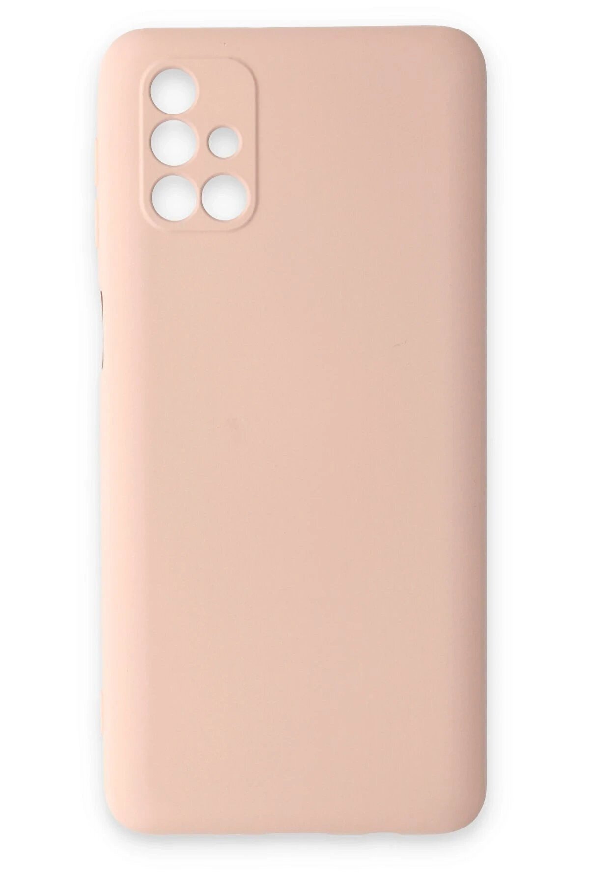 Samsung Galaxy M31S Kılıf Nano İ&ccedil;i̇ Kadi̇fe Si̇li̇kon - Pudra - Dropx6517-2769