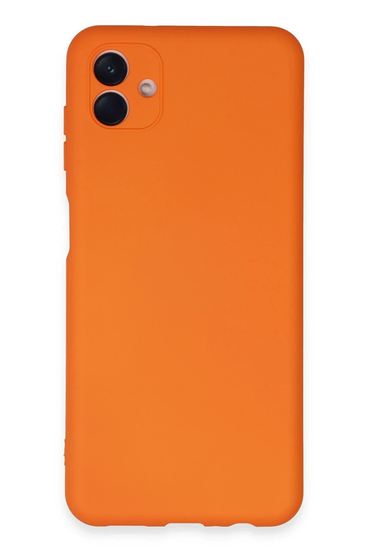 CepteToptan Samsung Galaxy A04E Kılıf Nano içi Kadife Silikon - Turuncu - DROPX8729-4967