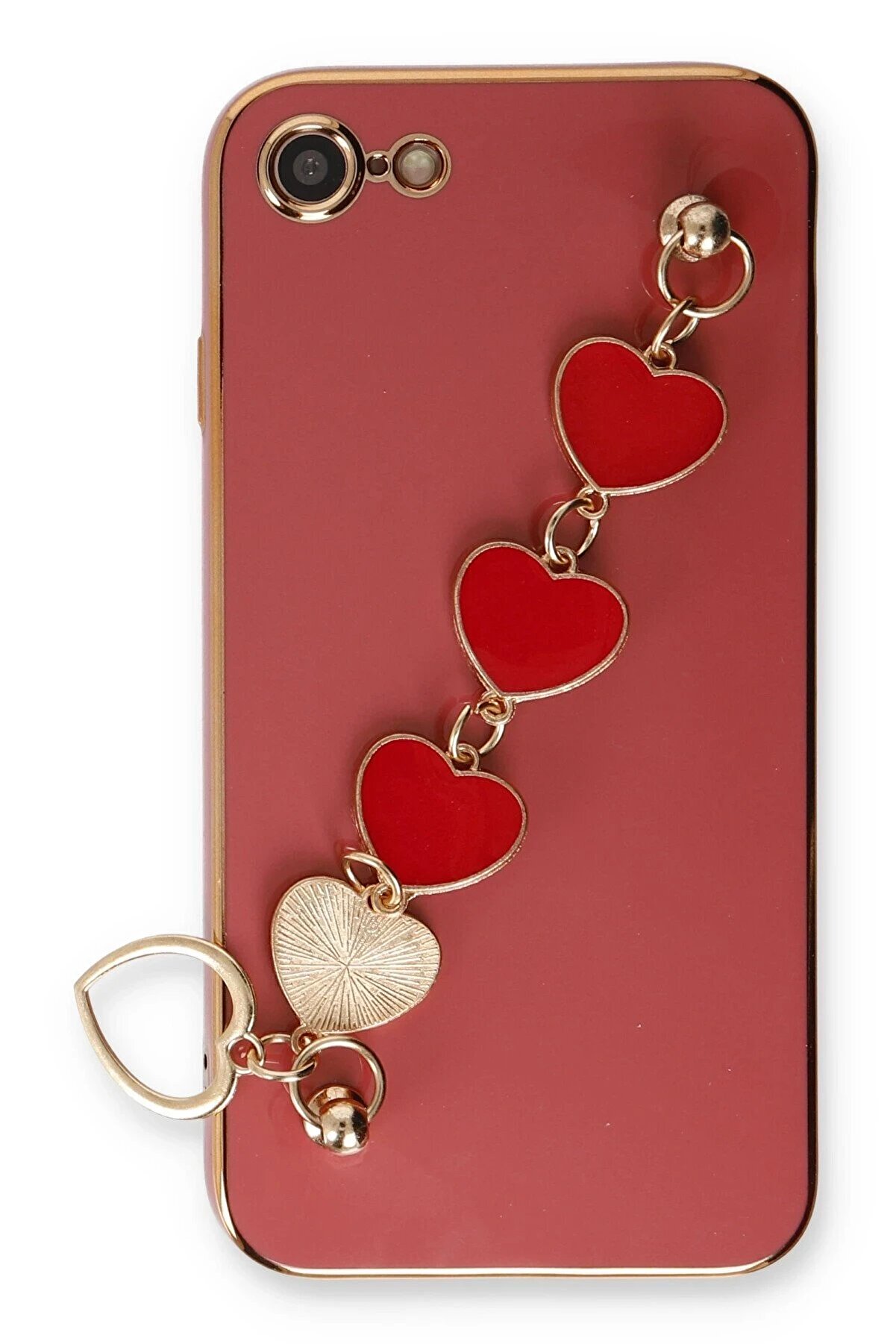 İphone 7 Kılıf Esi̇la Si̇li̇kon - Kırmızı - Dropx3838-5559