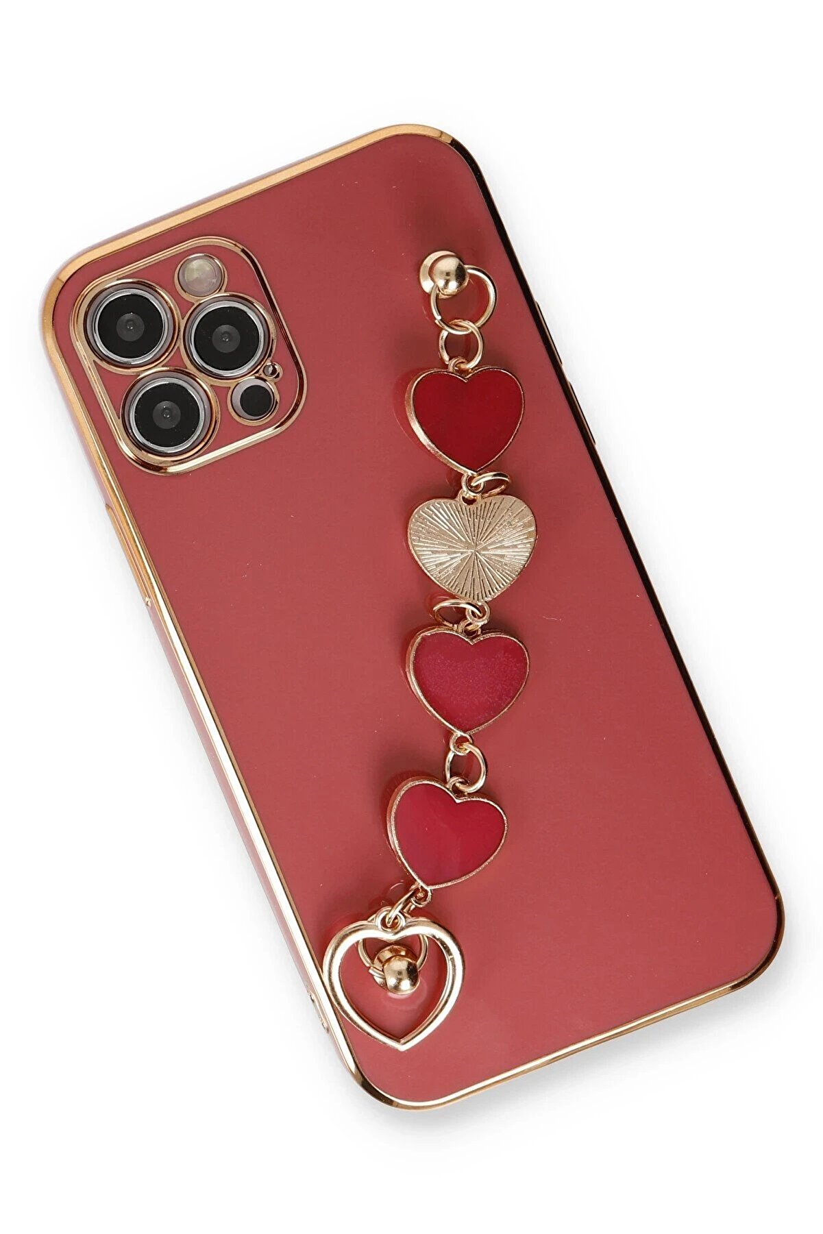 İphone 12 Pro Kılıf Esi̇la Si̇li̇kon - Kırmızı - Dropx7720-2724