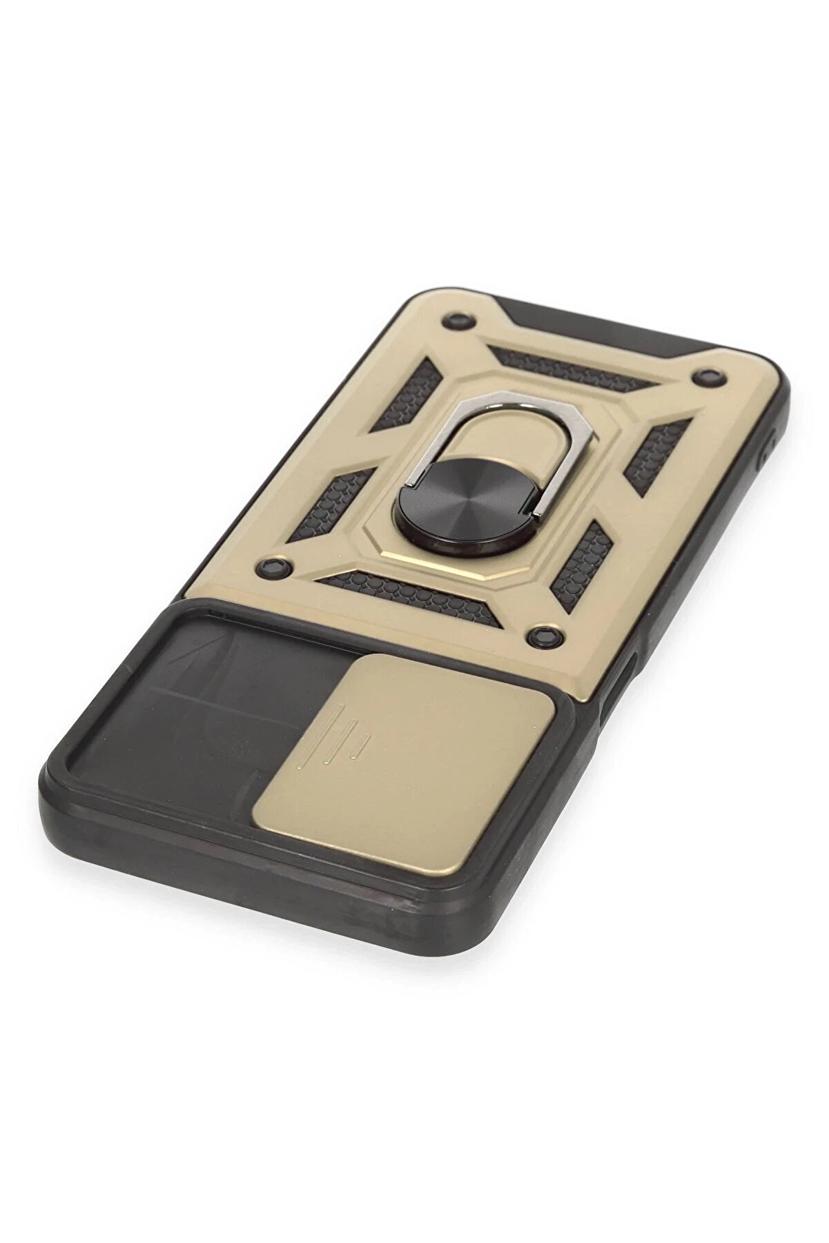 Realme C35 Kılıf Pars Lens Yüzüklü Si̇li̇kon - Gold - Dropx7002-7497