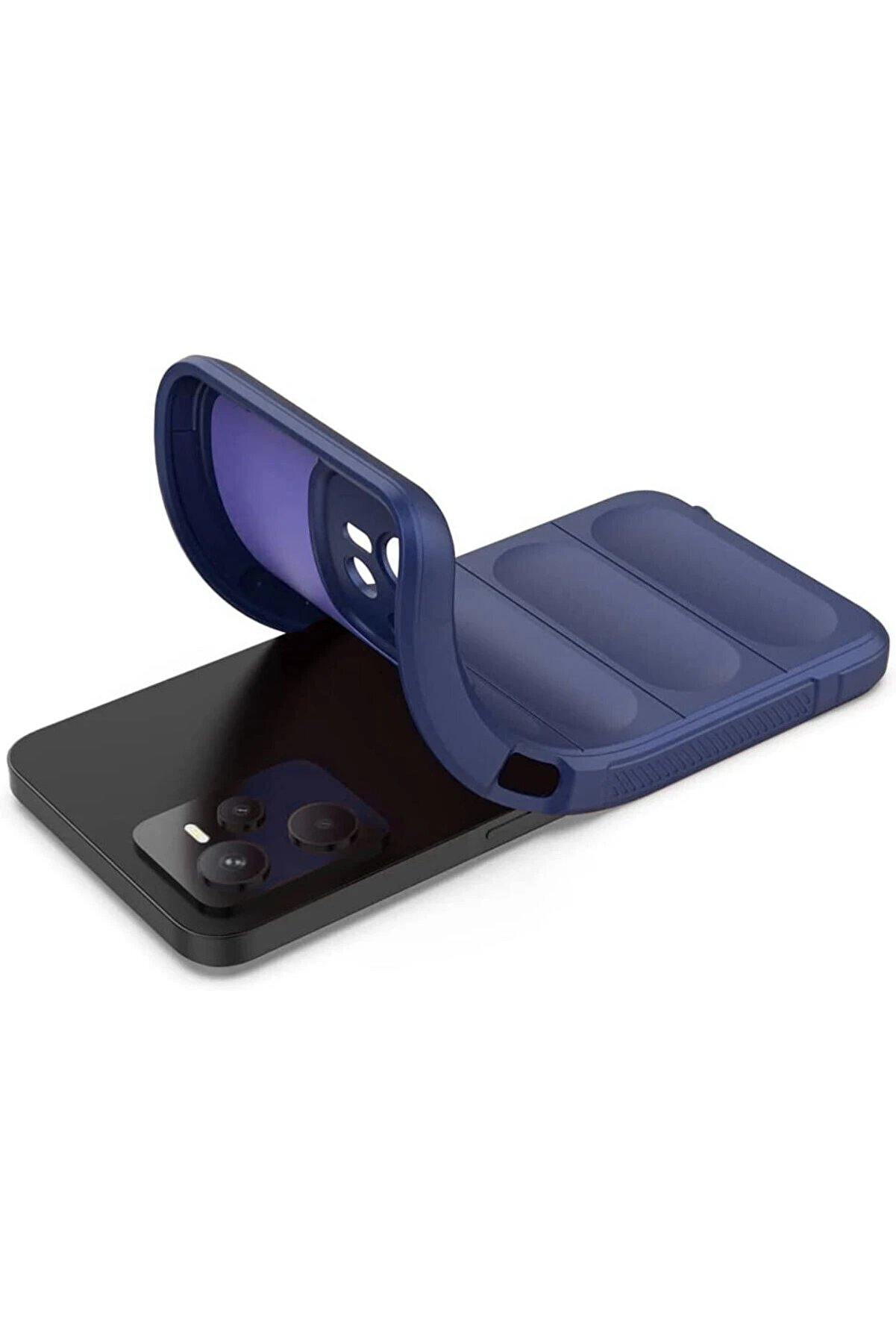 Realme C35 Kılıf Opti̇mum Si̇li̇kon - Laci̇vert - Dropx2697-7533