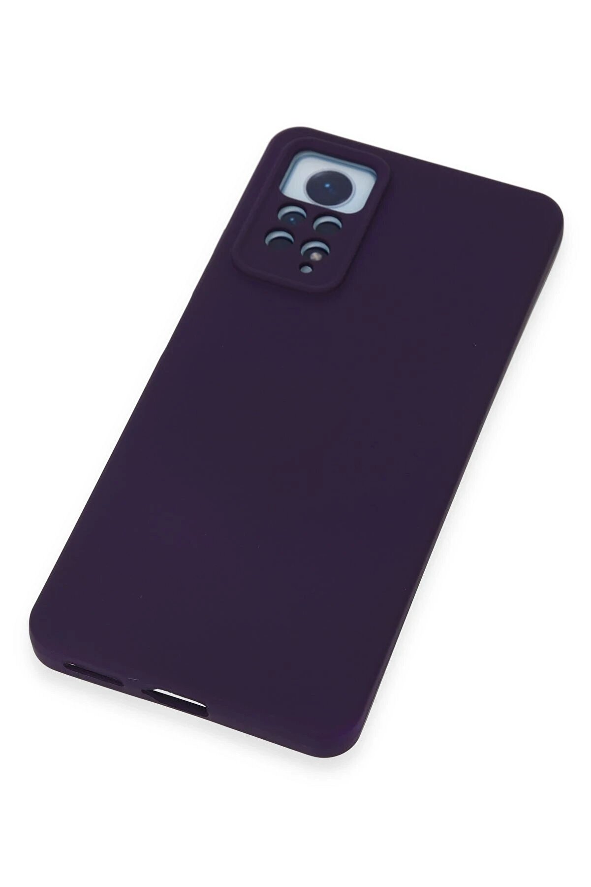 Xi̇aomi̇ Redmi̇ Note 12 Pro 4G Kılıf Nano İçi̇ Kadi̇fe Si̇li̇kon - Mor - Dropx6818-9547