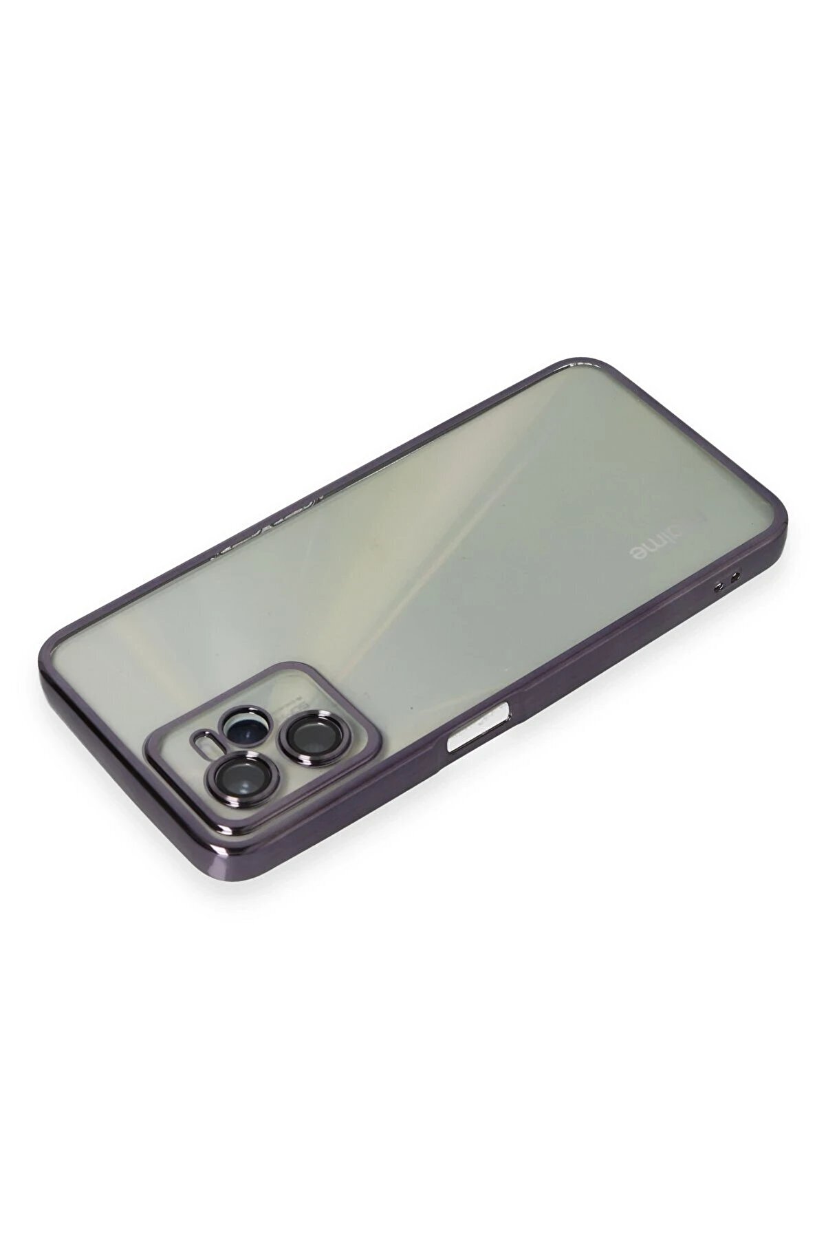 Realme C35 Kılıf Lensli̇ Si̇li̇kon - Mor - Dropx7093-8305