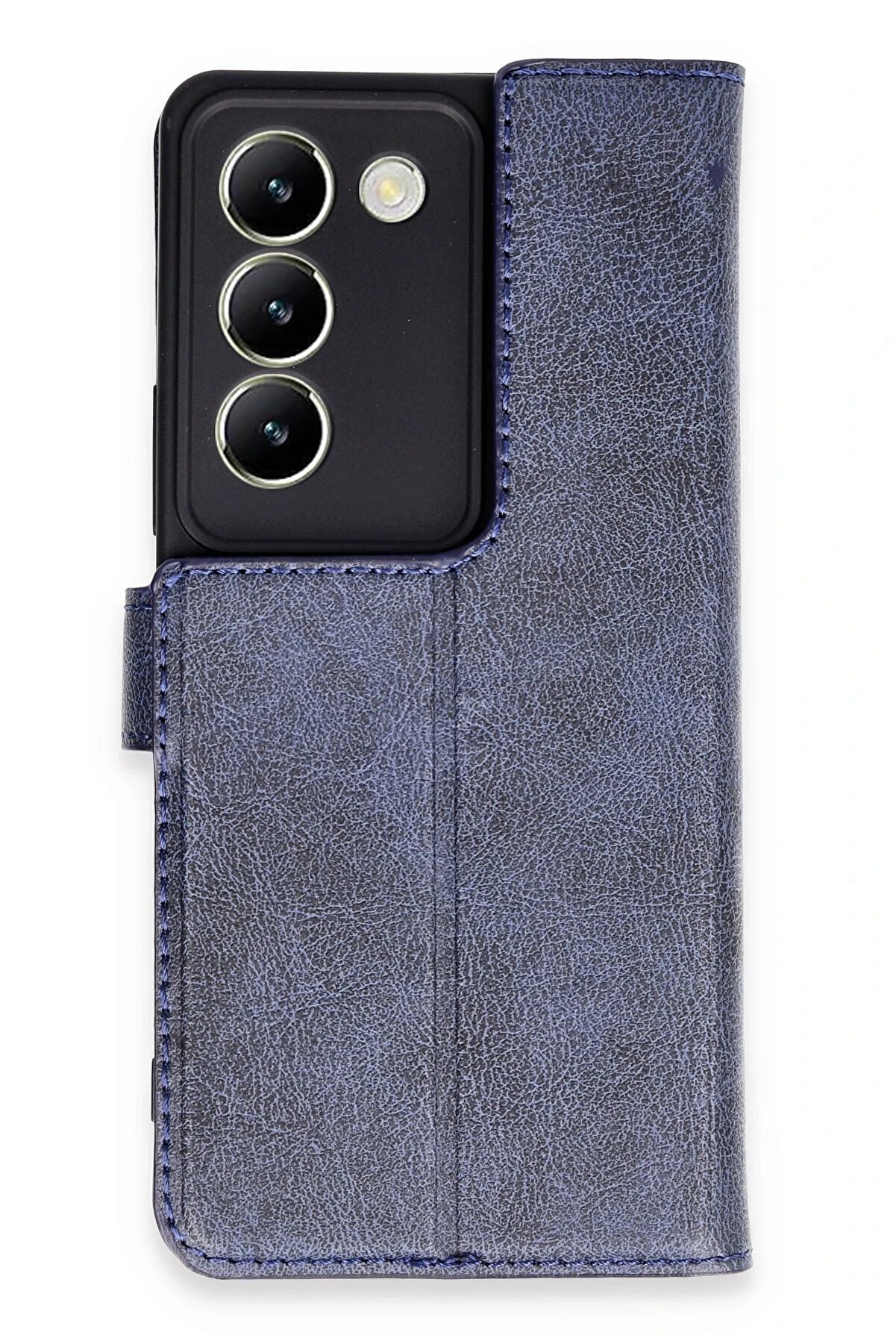 CepteToptan Vivo V30 Lite 4G Kılıf Trend S Plus Kapaklı Kılıf - Lacivert - DROPX7932-8826