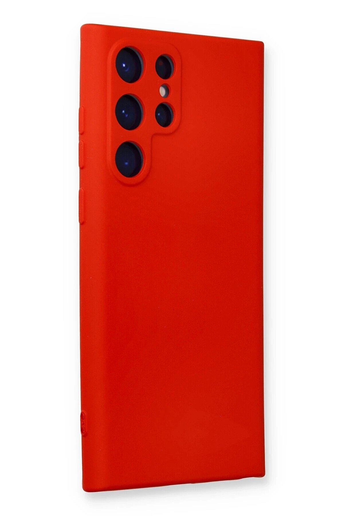 Samsung Galaxy S24 Ultra Kılıf Nano İ&ccedil;i̇ Kadi̇fe Si̇li̇kon - Kırmızı - Dropx7859-5540