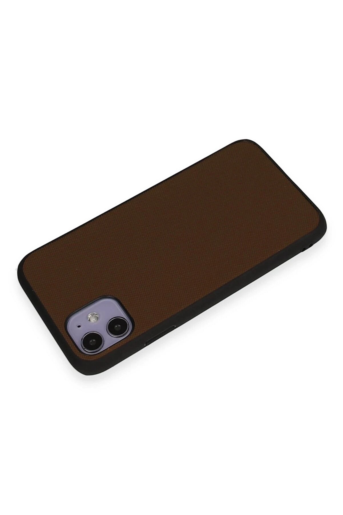 İphone 11 Kılıf Taft Kapak - Kahverengi̇ - Dropx8307-5191