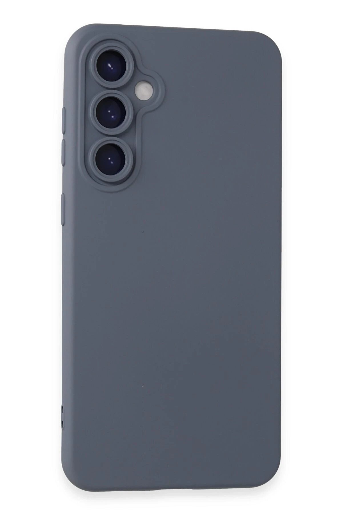 CepteToptan Samsung Galaxy S24 Kılıf Nano i&ccedil;i Kadife Silikon - Gri - DROPX9368-7126