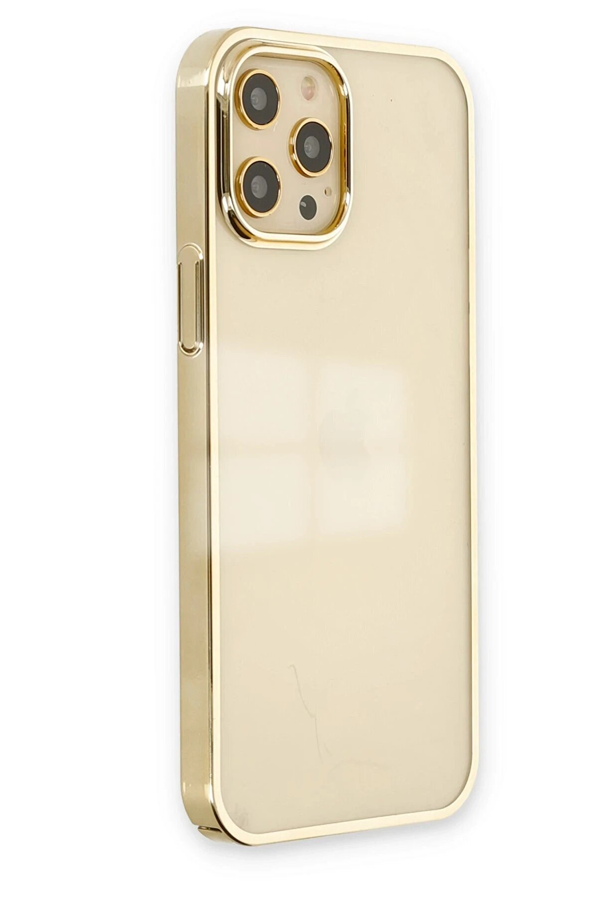 İphone 12 Pro Max Kılıf Element Si̇li̇kon - Gold - Dropx8666-3390