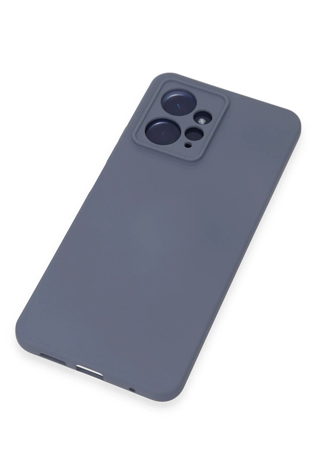 Xi̇aomi̇ Redmi̇ Note 12 4G Kılıf Nano İçi̇ Kadi̇fe Si̇li̇kon - Gri̇ - Dropx9287-8922