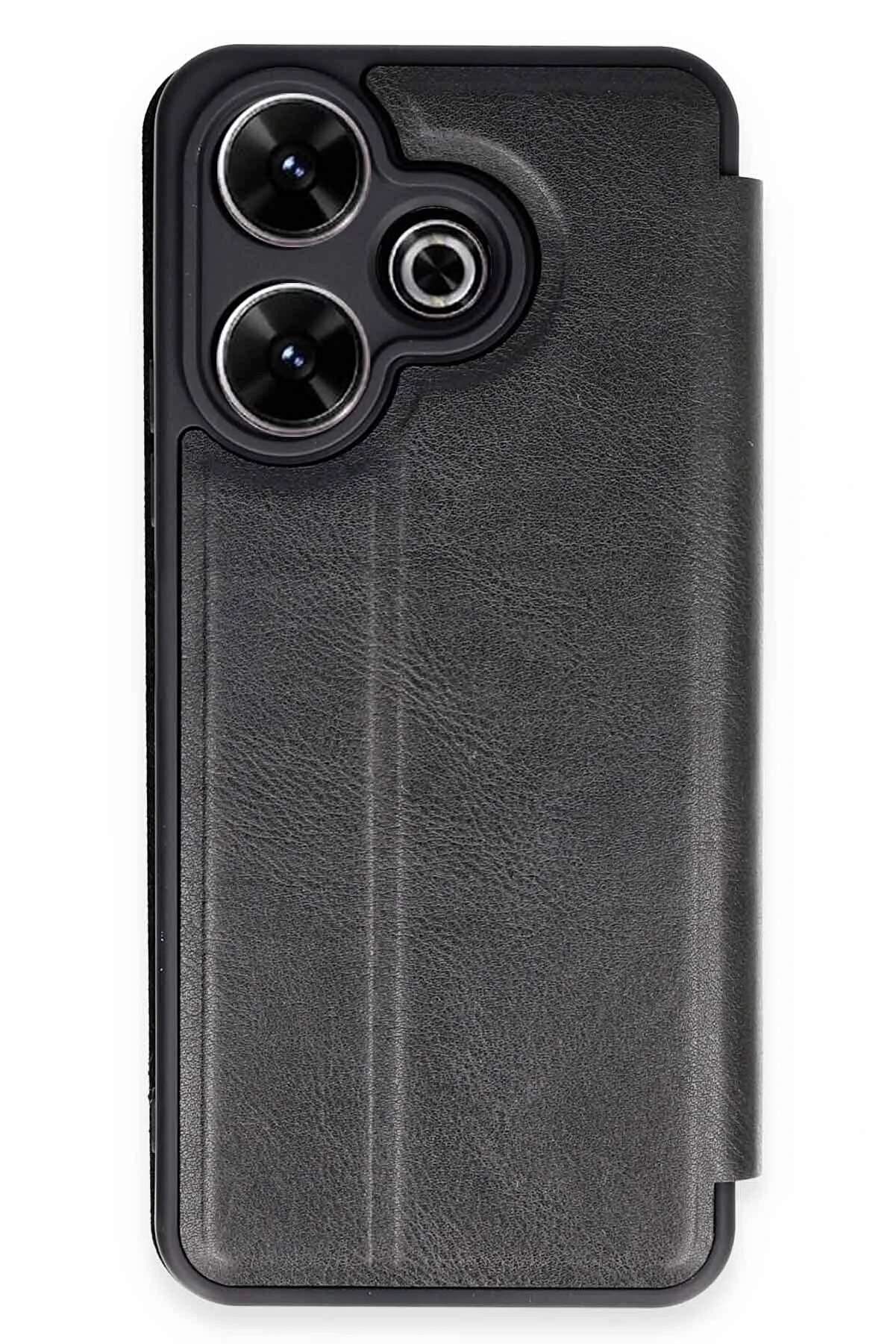 CepteToptan Xiaomi Redmi 13 4G Kılıf Flip Cover - Siyah - DROPX7483-7025