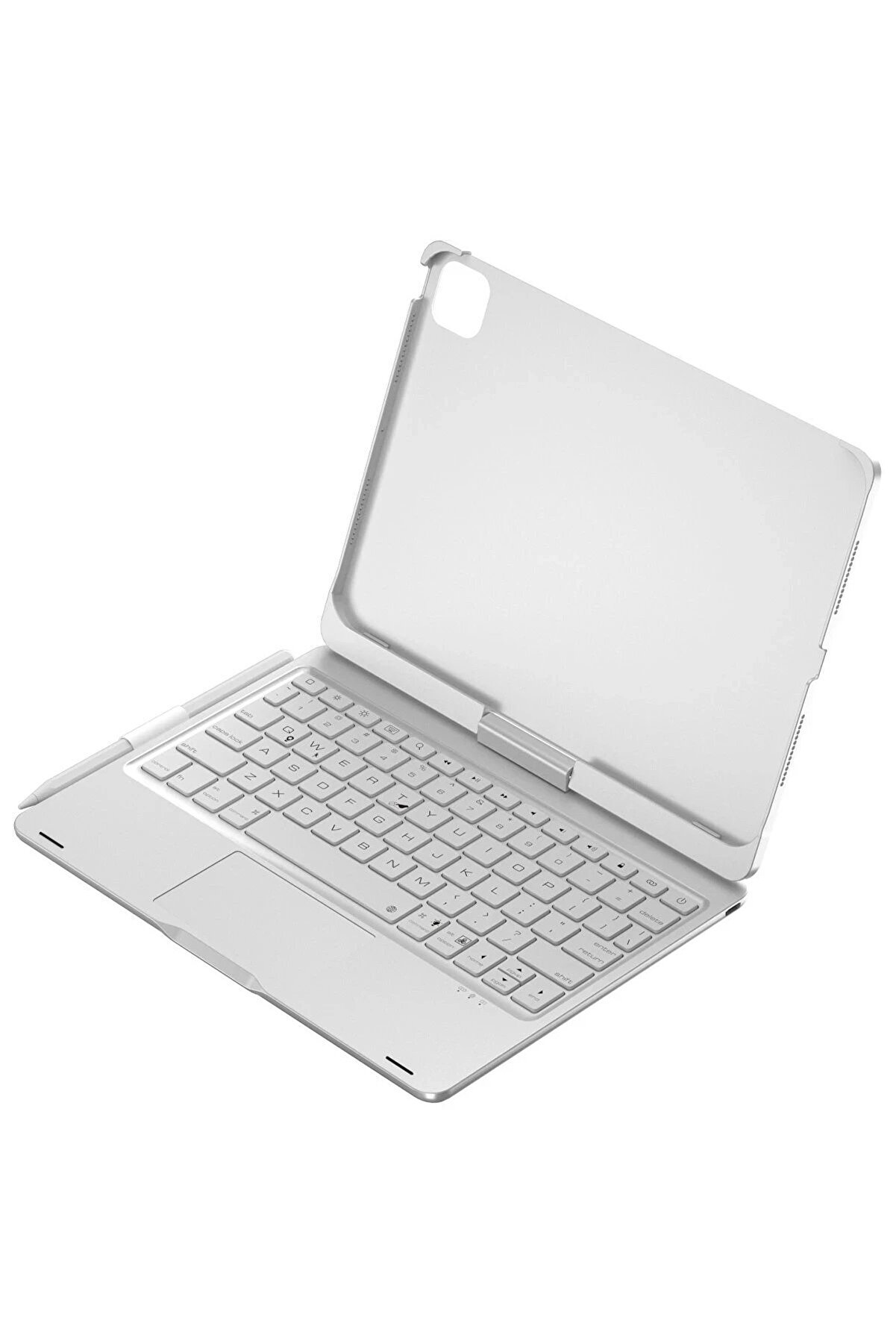 İpad Pro 11 (2024) F11 Ats Kılıf Magi̇c Dönen Klavyeli̇ Tablet Kılıf - Gümü - Dropx1396-9205