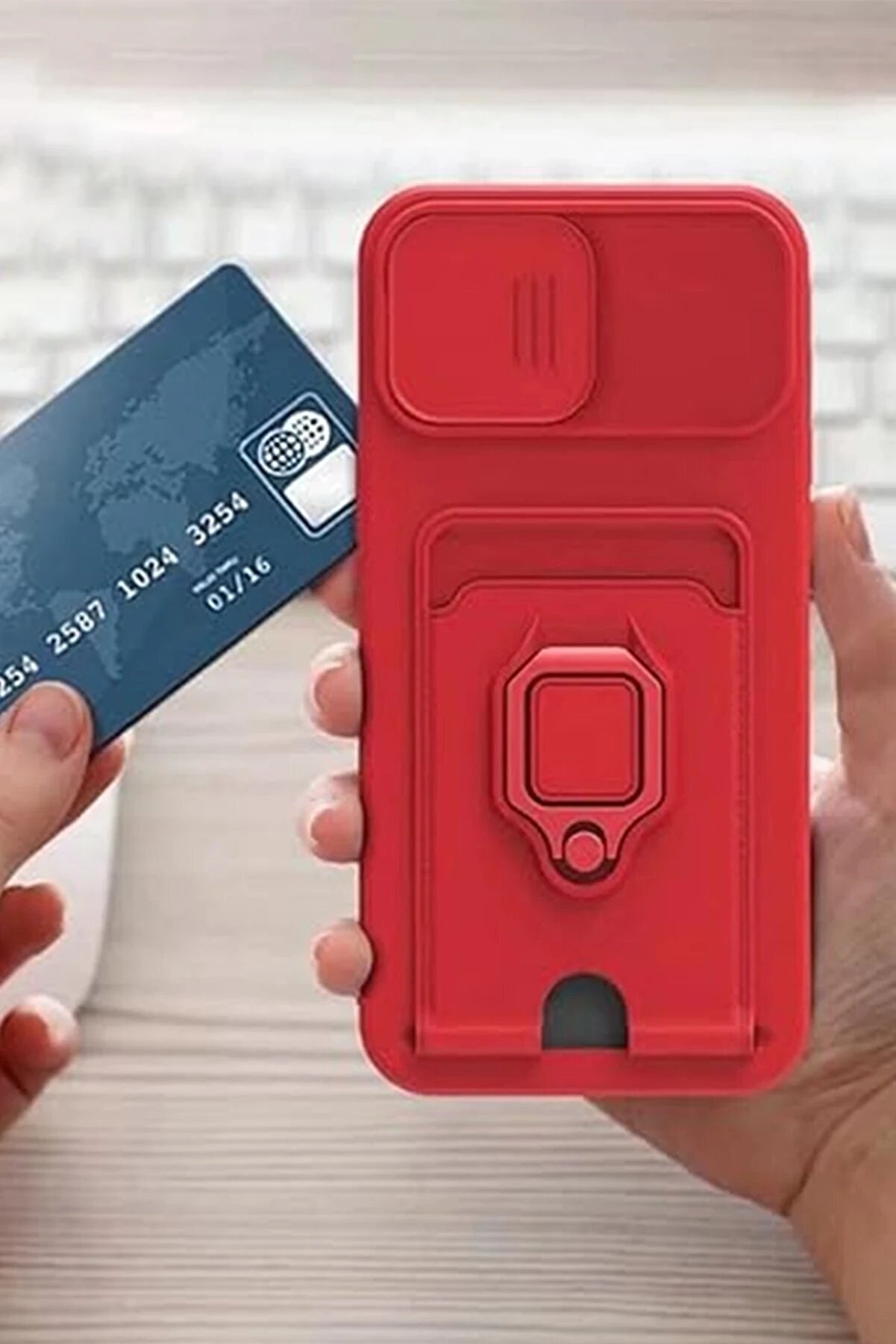 Xi̇aomi̇ Redmi̇ Note 13 Pro 5G Kılıf Zuma Kartvi̇zi̇tli̇ Y&uuml;z&uuml;kl&uuml; Si̇li̇kon - Pembe - Dropx5700-7861