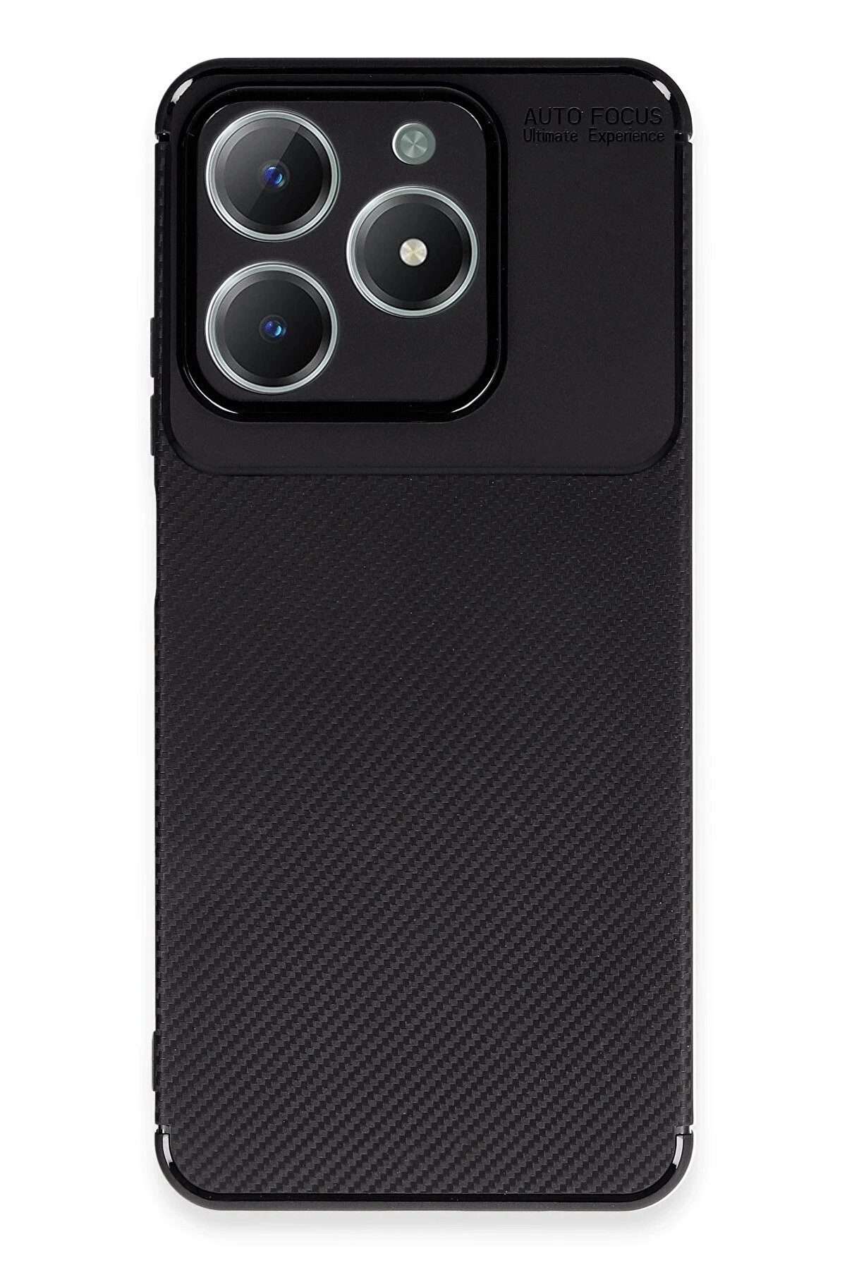 Realme C61 Kılıf Auto Focus Karbon Kapak - Si̇yah - Dropx5314-8461