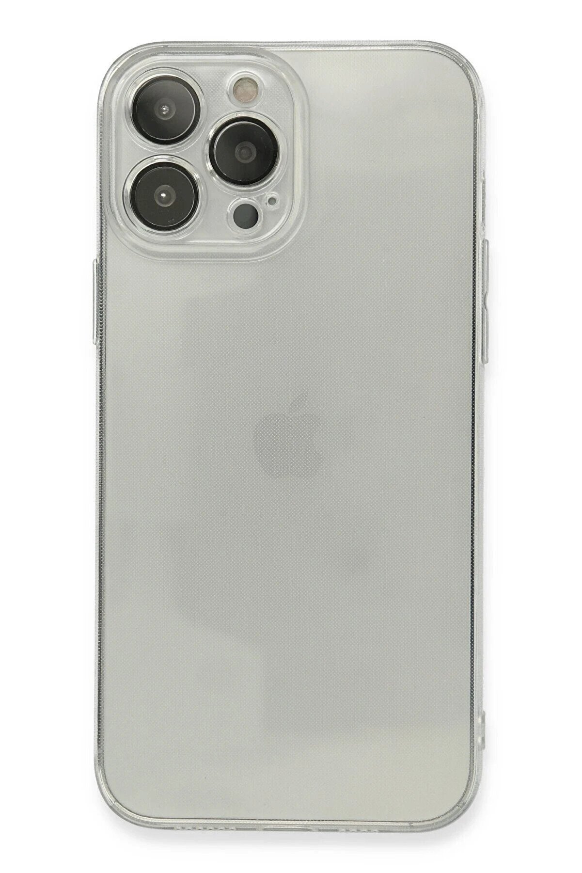 CepteToptan iPhone 13 Pro Max Kılıf Fly Lens Silikon - Şeffaf - DROPX5974-3979