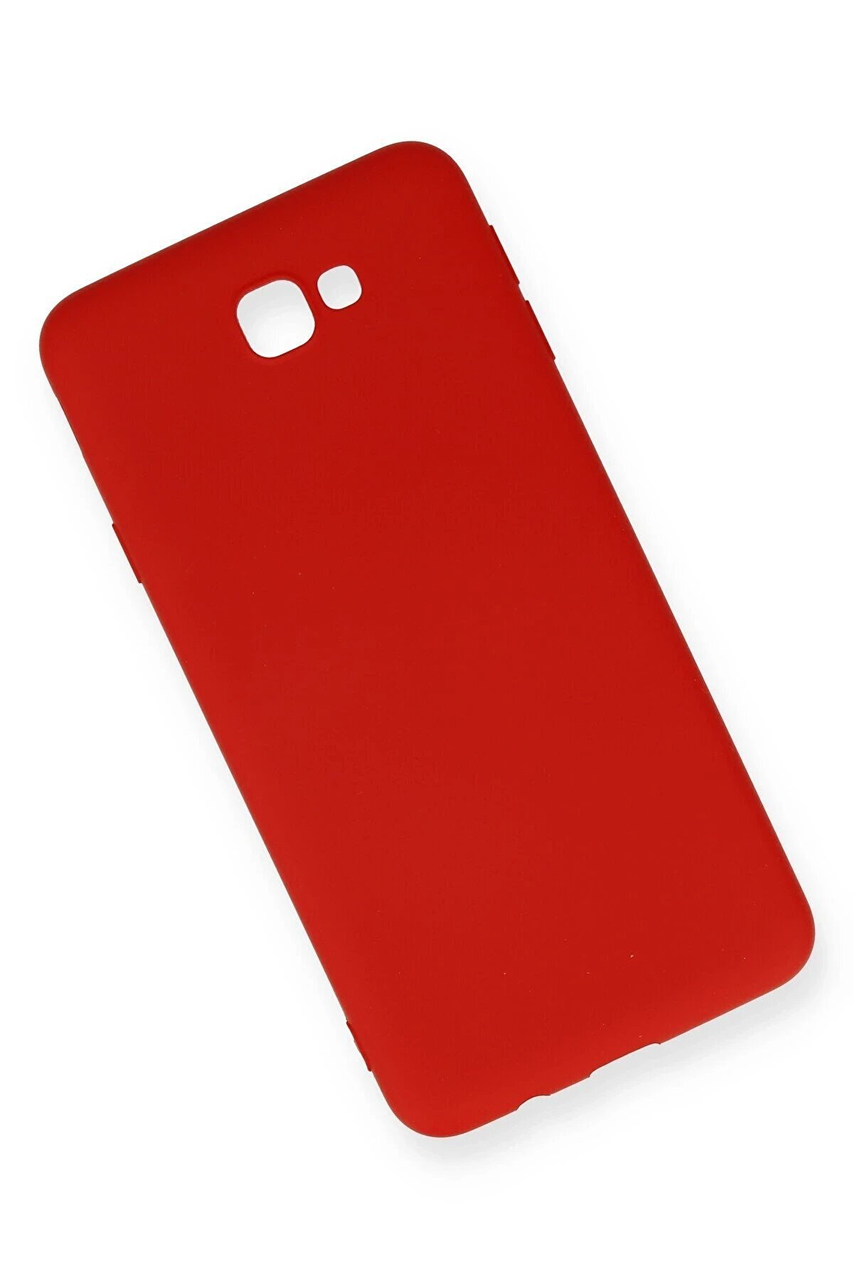 Samsung Galaxy J7 Pri̇me Kılıf Nano İ&ccedil;i̇ Kadi̇fe Si̇li̇kon - Kırmızı - Dropx1933-4777