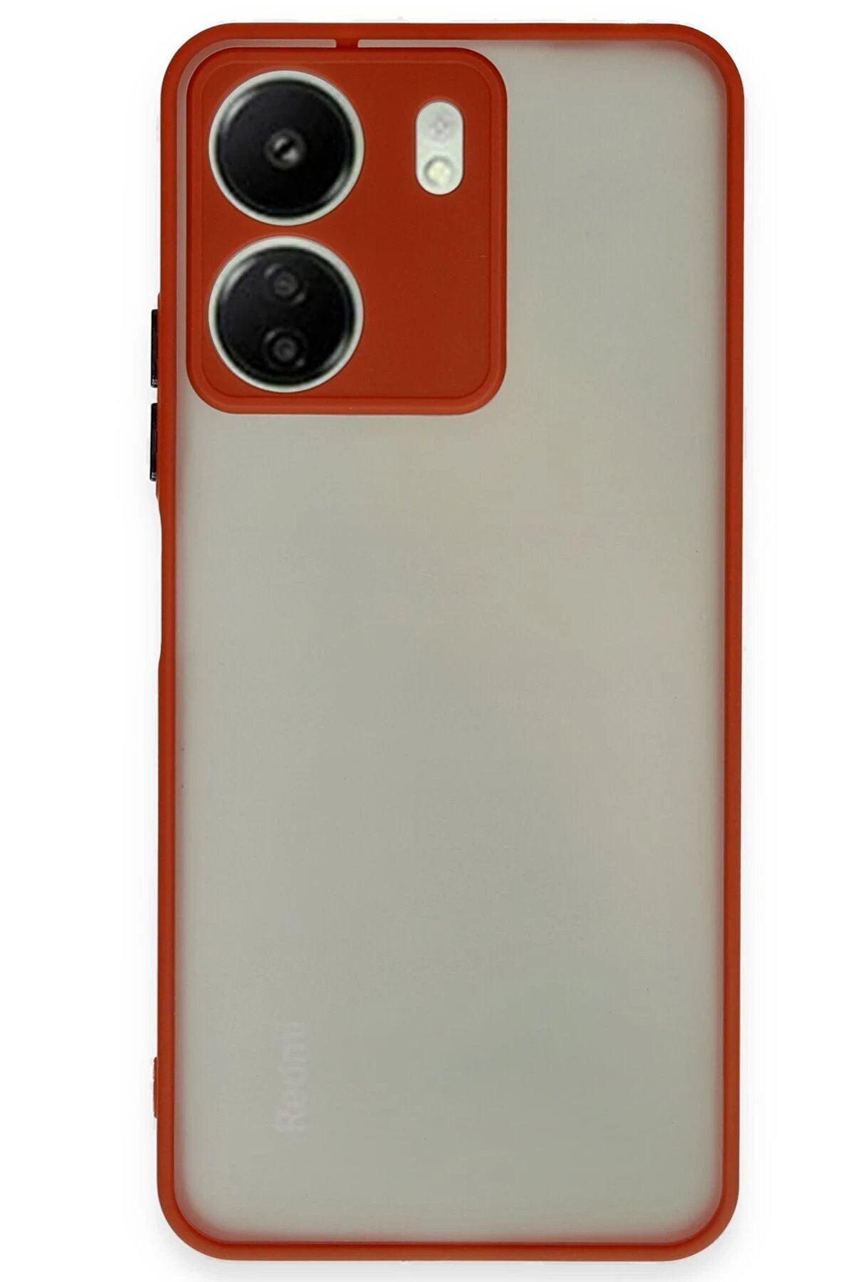 CepteToptan Xiaomi Redmi 13C Kılıf Montreal Silikon Kapak - Kırmızı - DROPX2279-9768