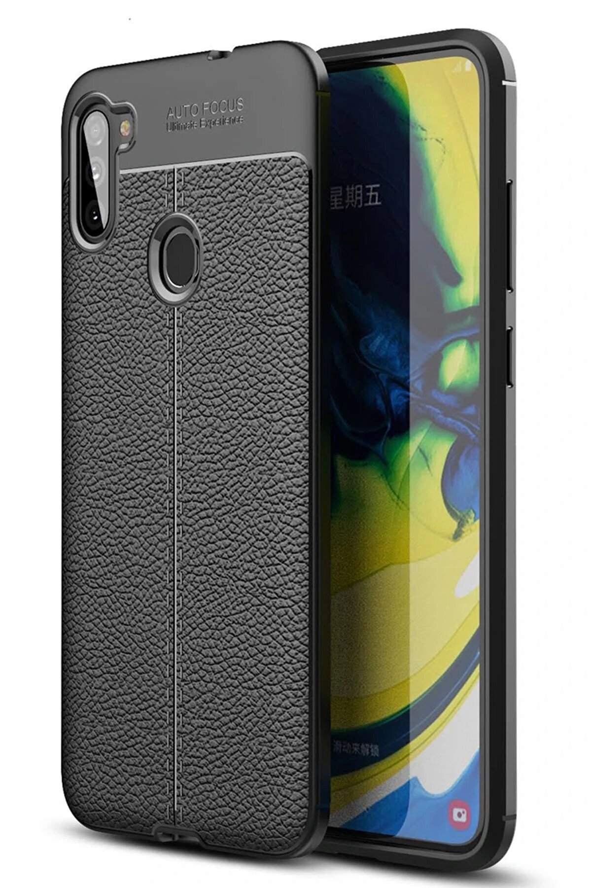 CepteToptan Samsung Galaxy A11 Kılıf Auto Focus Kapak - Siyah - DROPX9151-2308