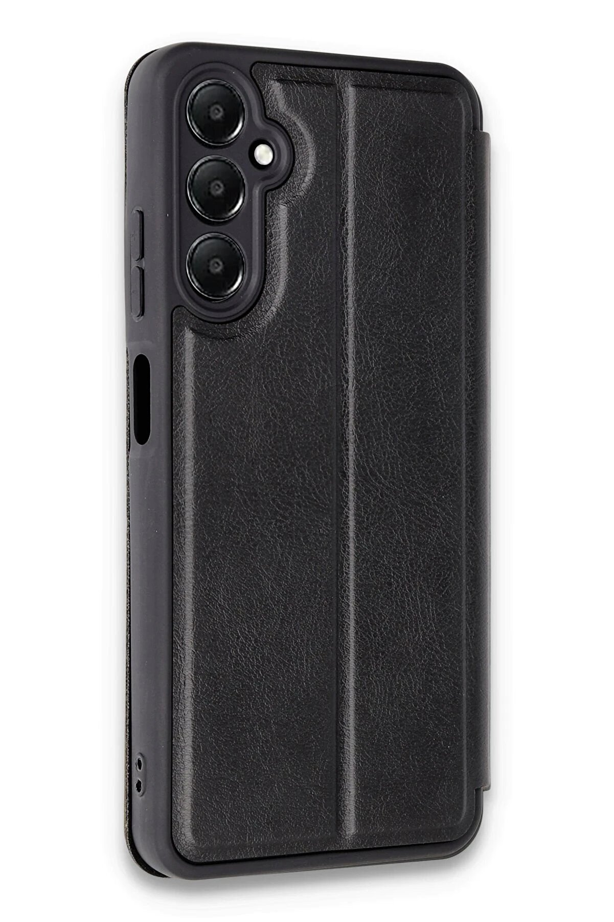 Samsung Galaxy A15 4G Kılıf Fli̇p Cover - Si̇yah - Dropx2129-3027