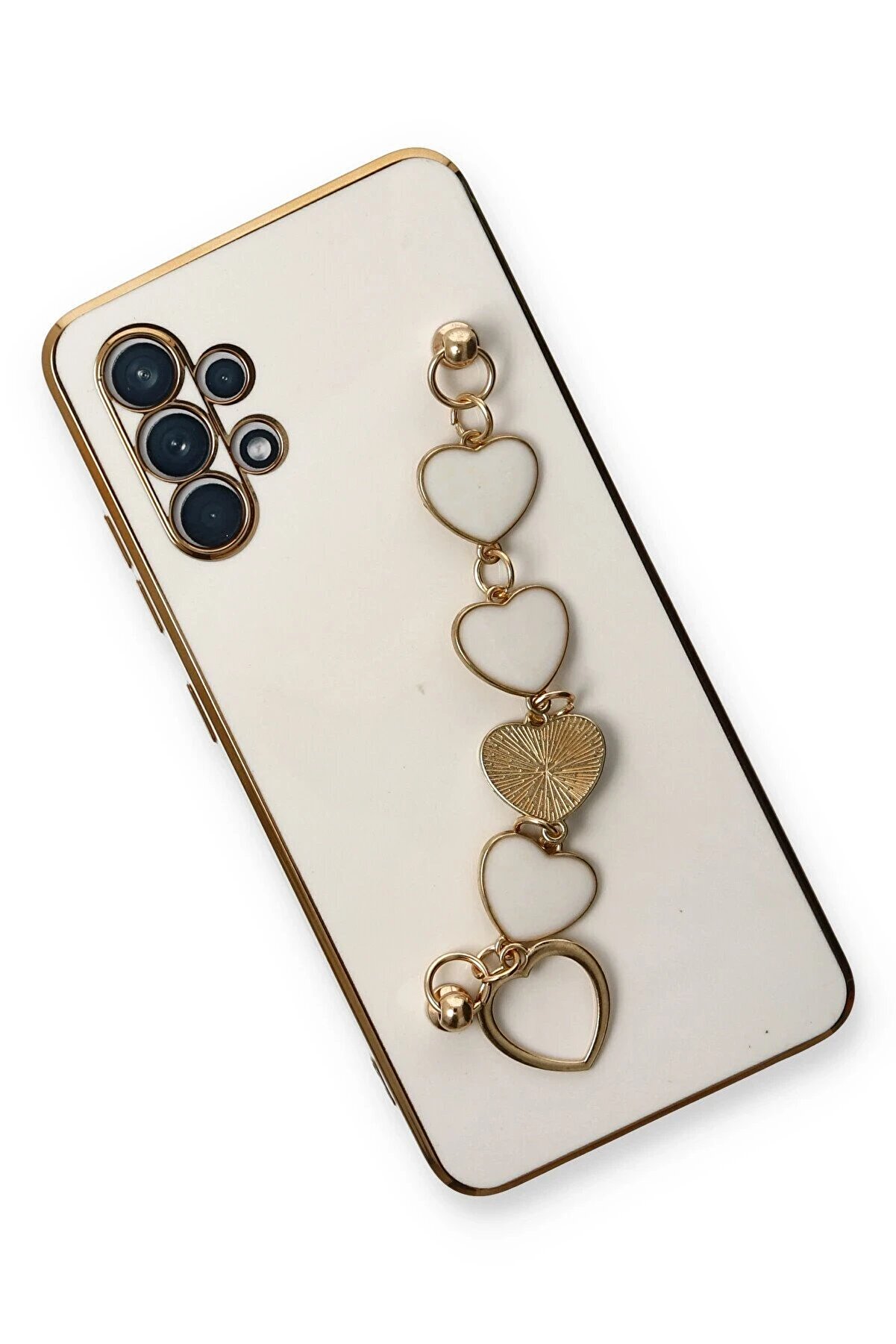 Samsung Galaxy A32 Kılıf Esi̇la Si̇li̇kon - Beyaz - Dropx4870-2579